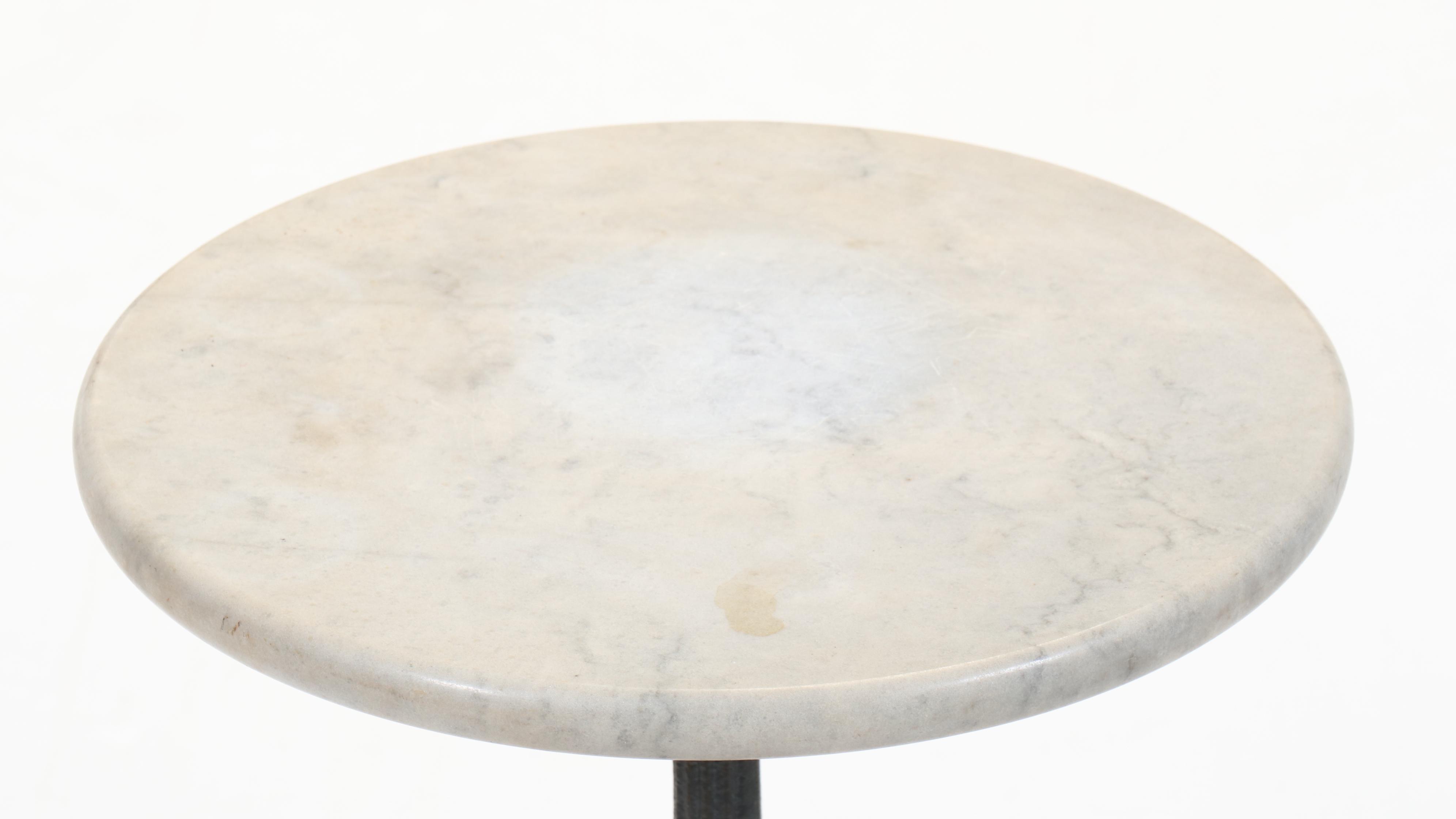 Victorian Style Cast Iron and Marble Occasional Table, Early to Mid-20th Century