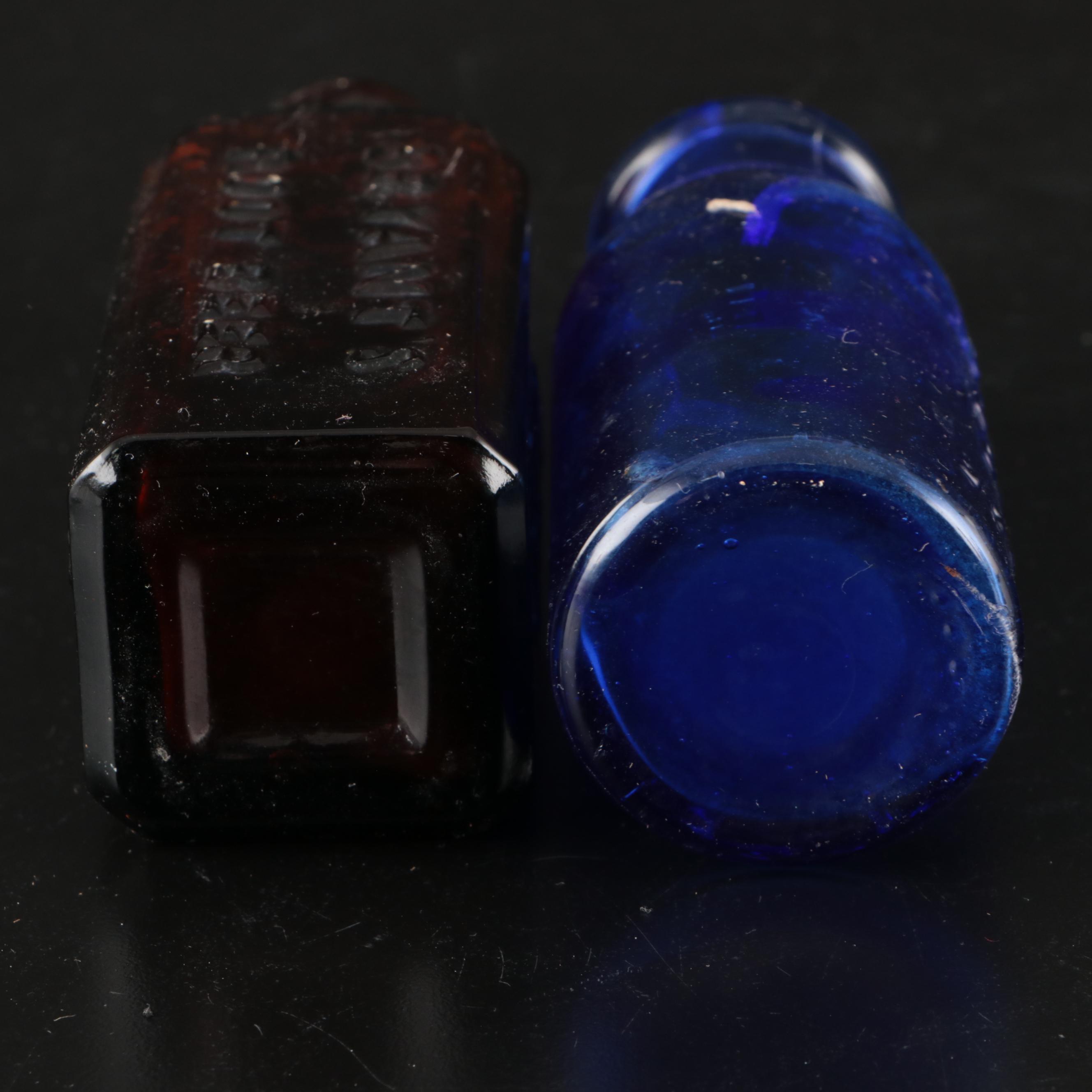 Lincoln Bank Bottle, Beaker Style Pitcher, and Other Glass Bottles and Jars