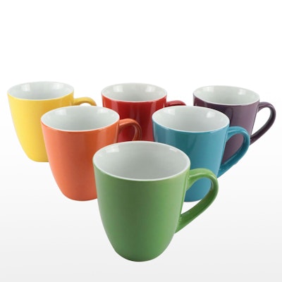 Bruntmor Ceramic Multicolored Coffee Mugs Bruntmor Ceramic Multicolored Coffee Mugs