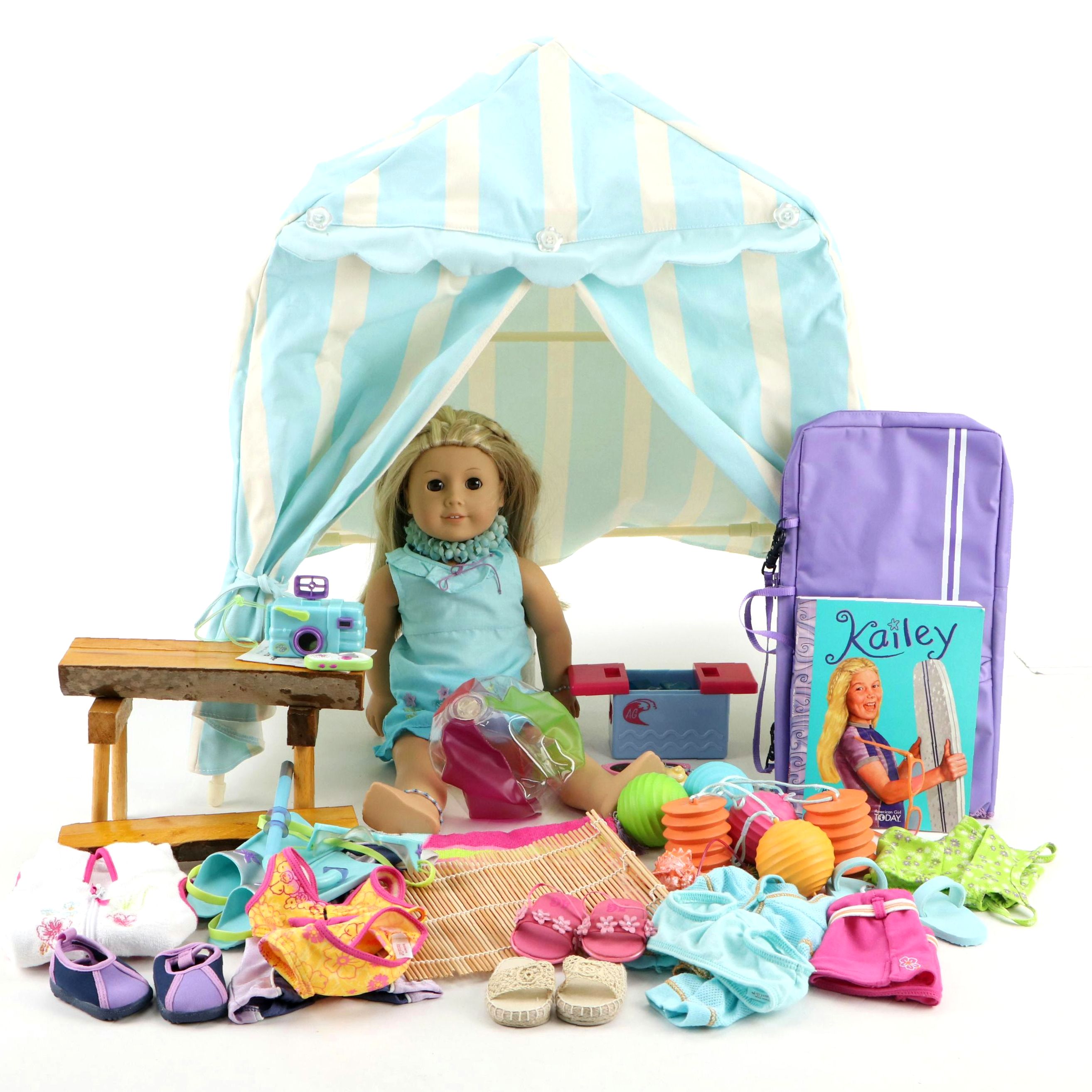 Pleasant Company "Kailey Hopkins" American Girl Doll with Clothes and More