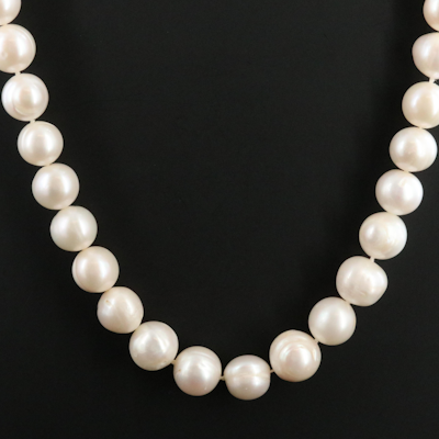 10.25 – 13.00 MM Pearl Necklace with 14K Clasp 10.25 – 13.00 MM Pearl Necklace with 14K Clasp