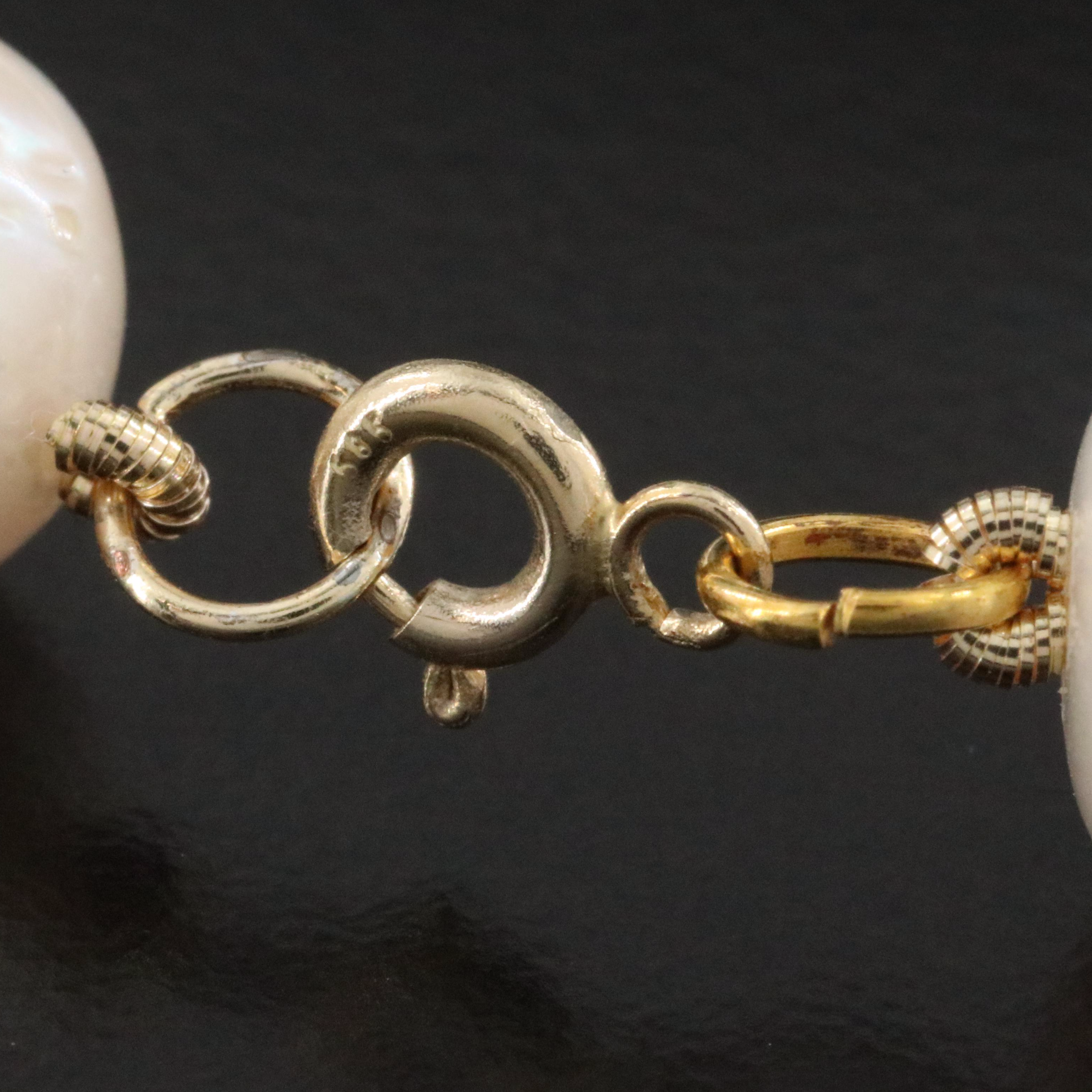 10.25 – 13.00 MM Pearl Necklace with 14K Clasp