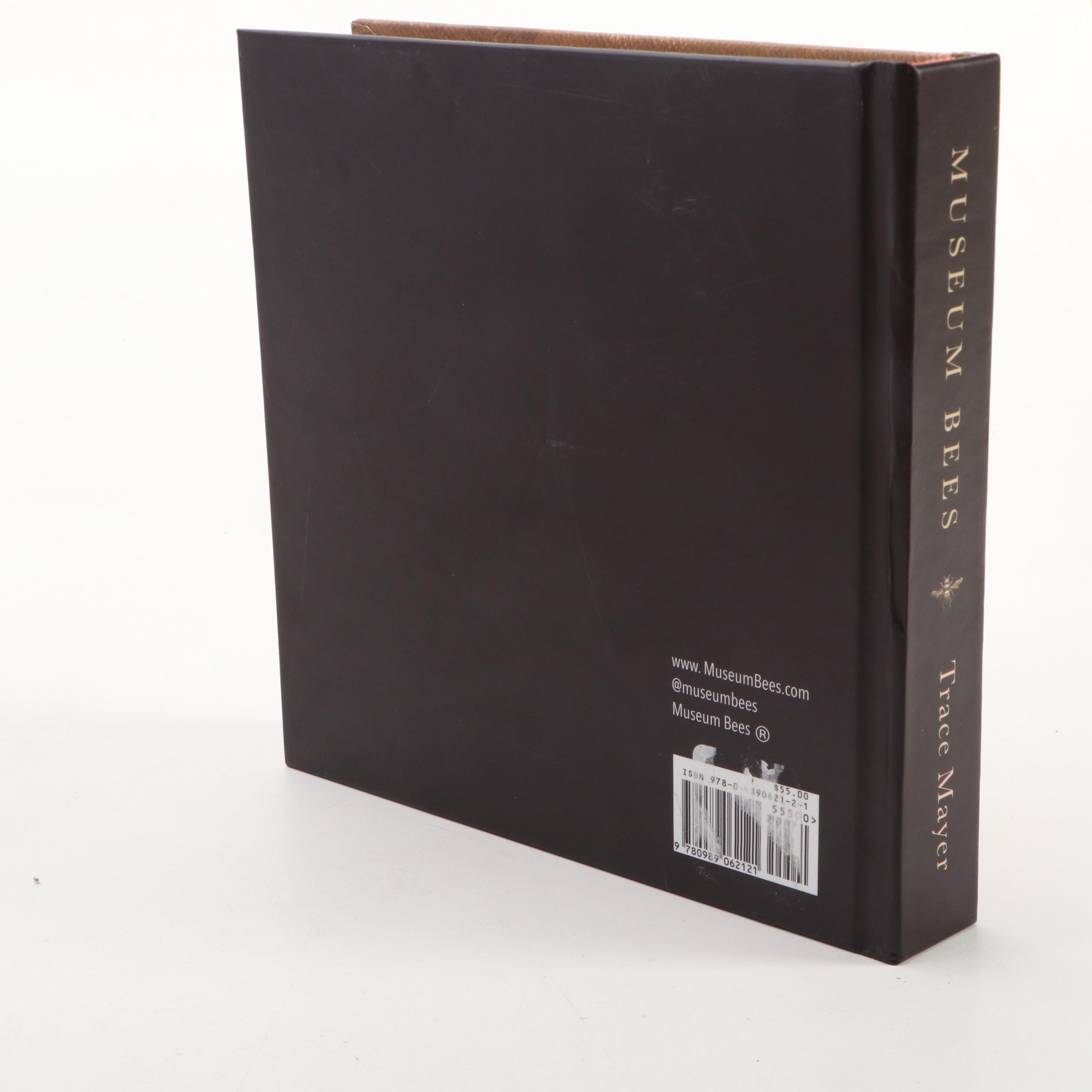 Signed "Museum Bees" by Trace Mayer with Framed Gilt Metal Museum Bees