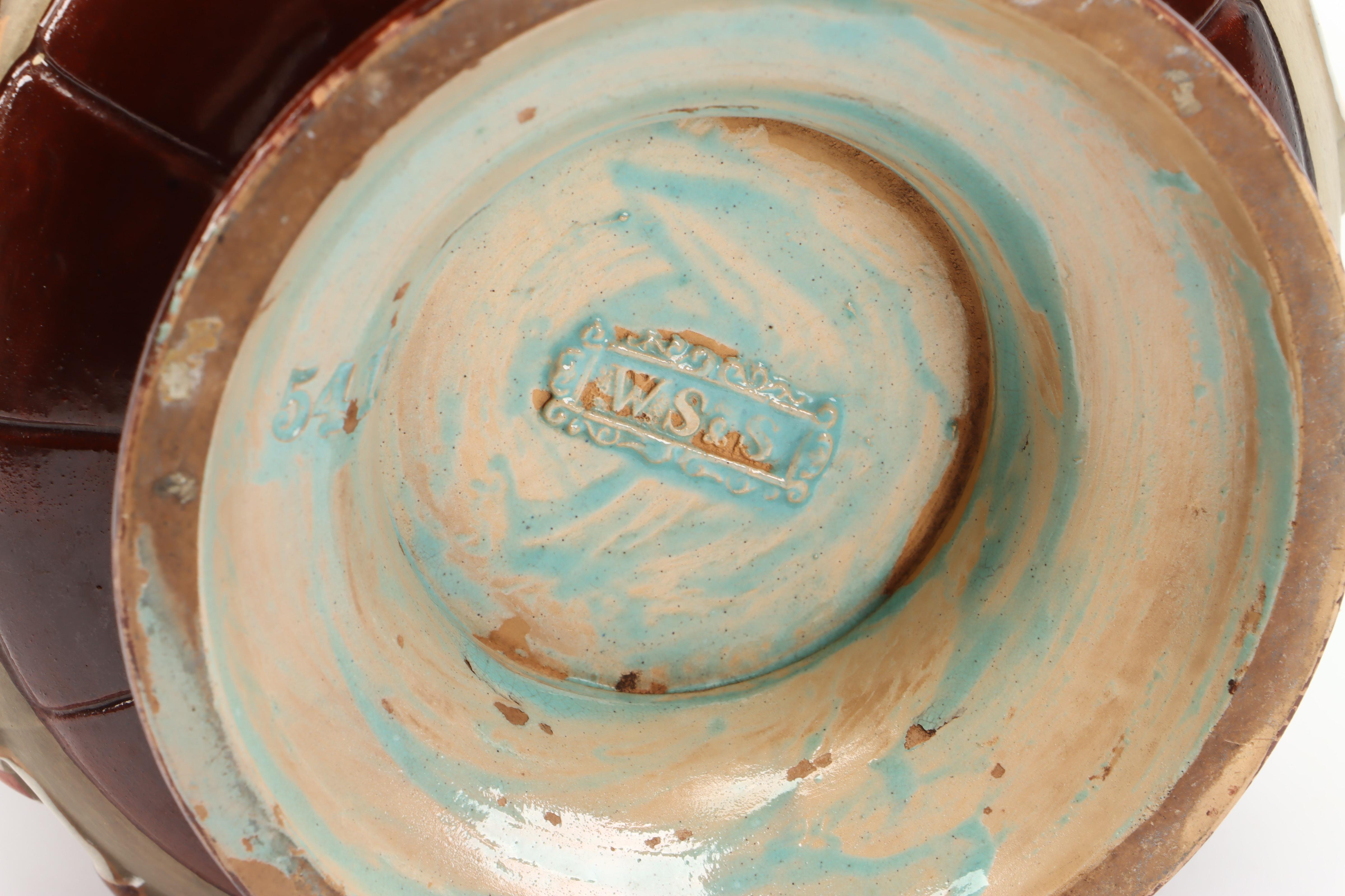 Wilhelm Schiller & Son Gothic Majolica Vase, Late 19th/Early 20th Century