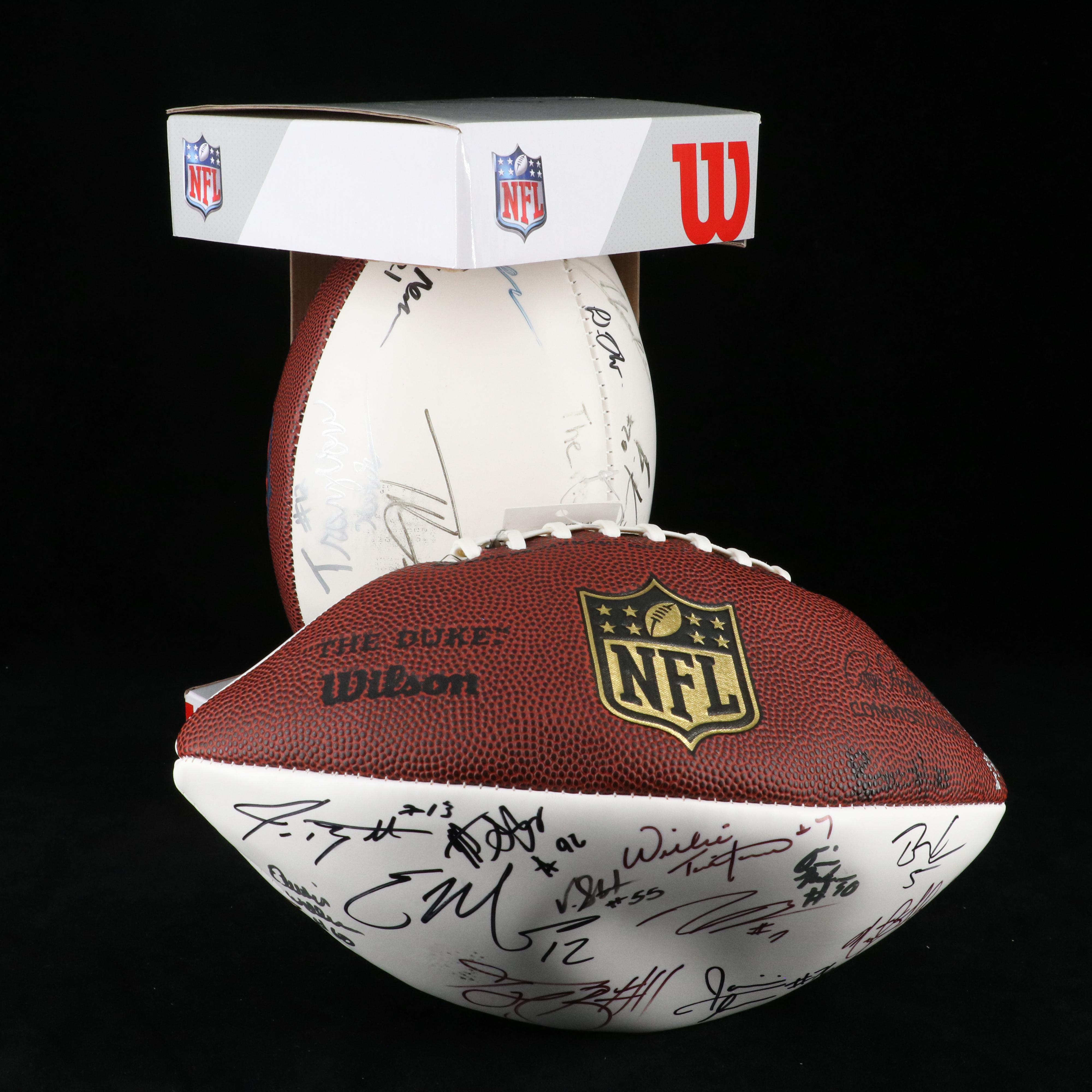 2009 NFL Draft Class Signed Wilson Football Featuring Graham Harrell with More