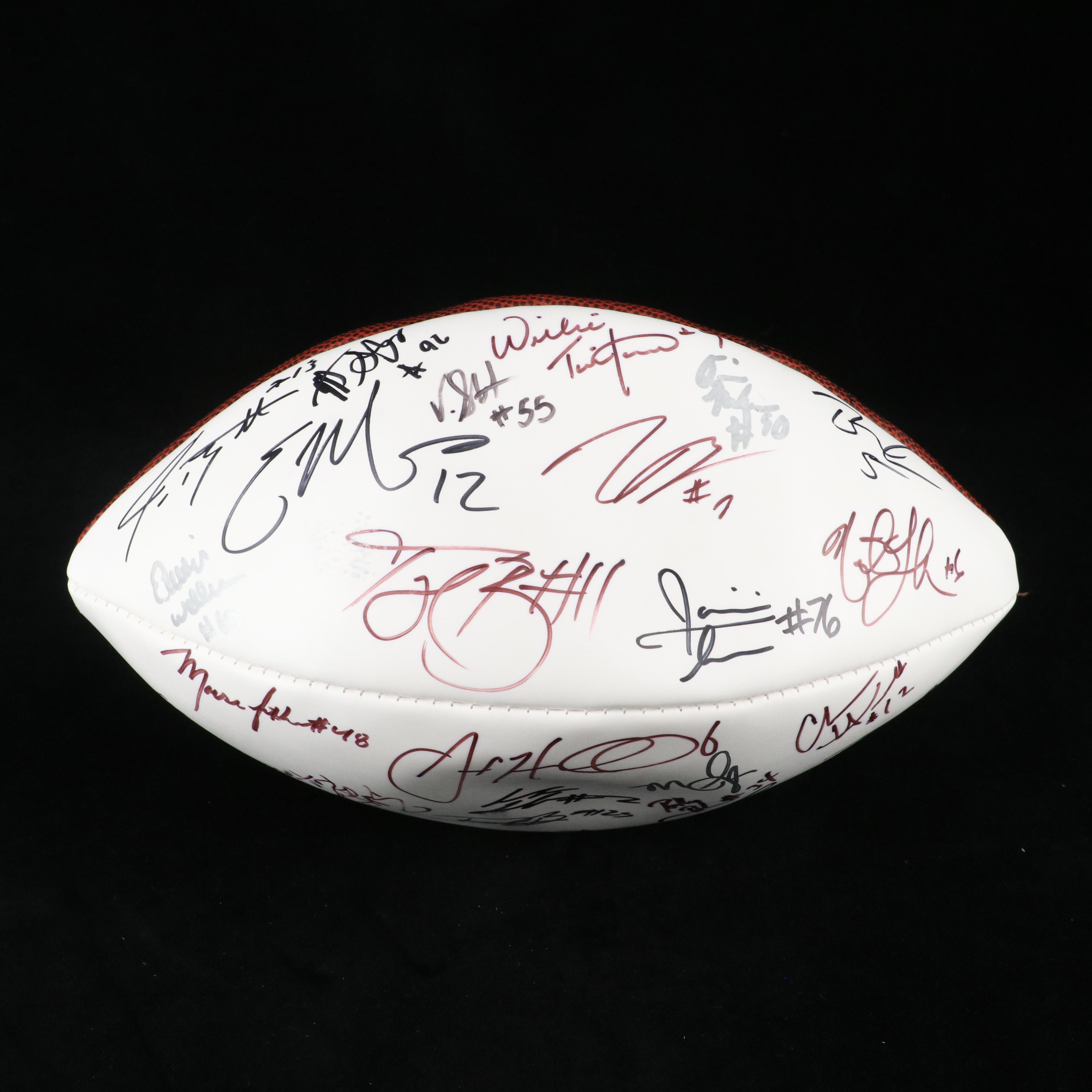 2009 NFL Draft Class Signed Wilson Football Featuring Graham Harrell with More