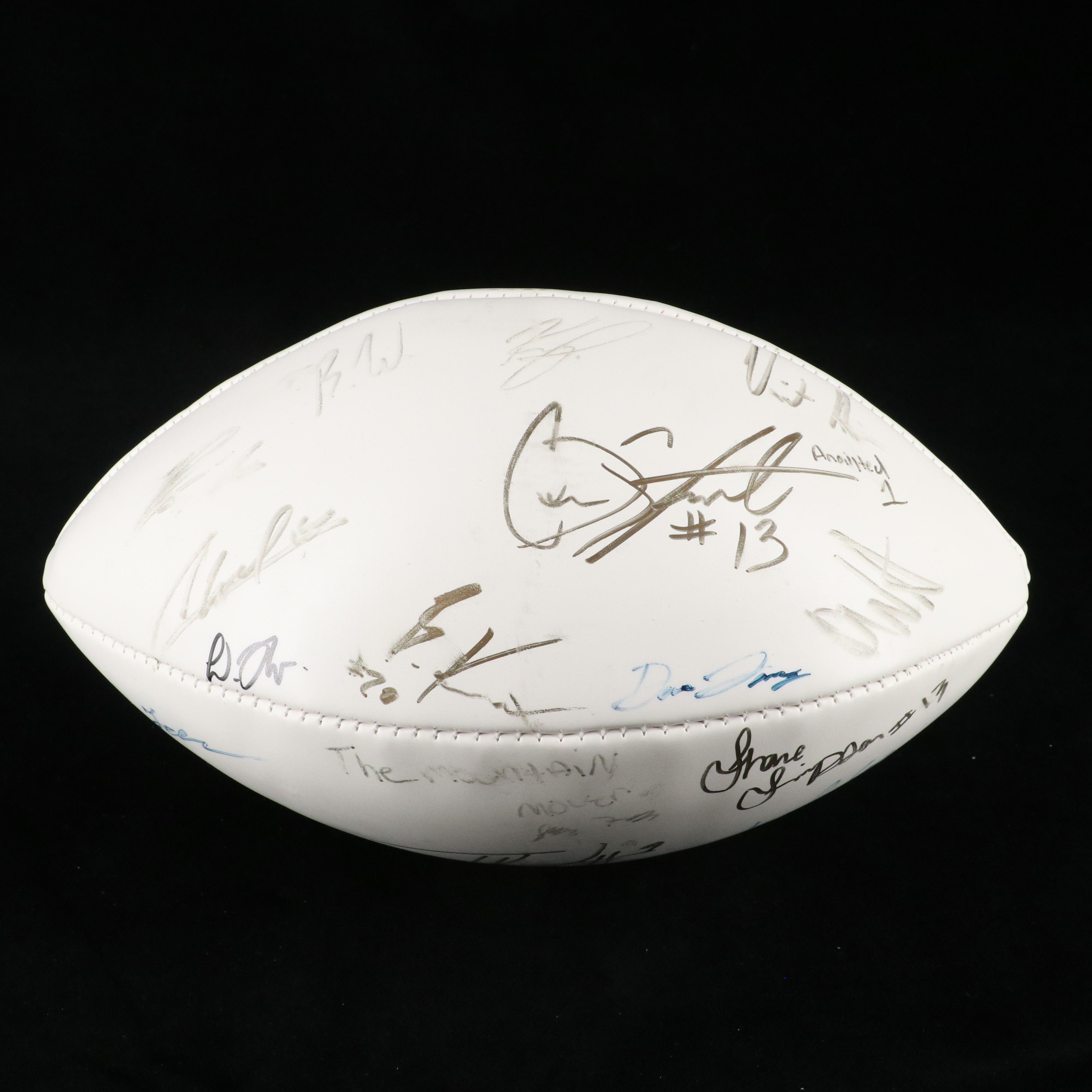 2009 NFL Draft Class Signed Wilson Football Featuring Graham Harrell with More