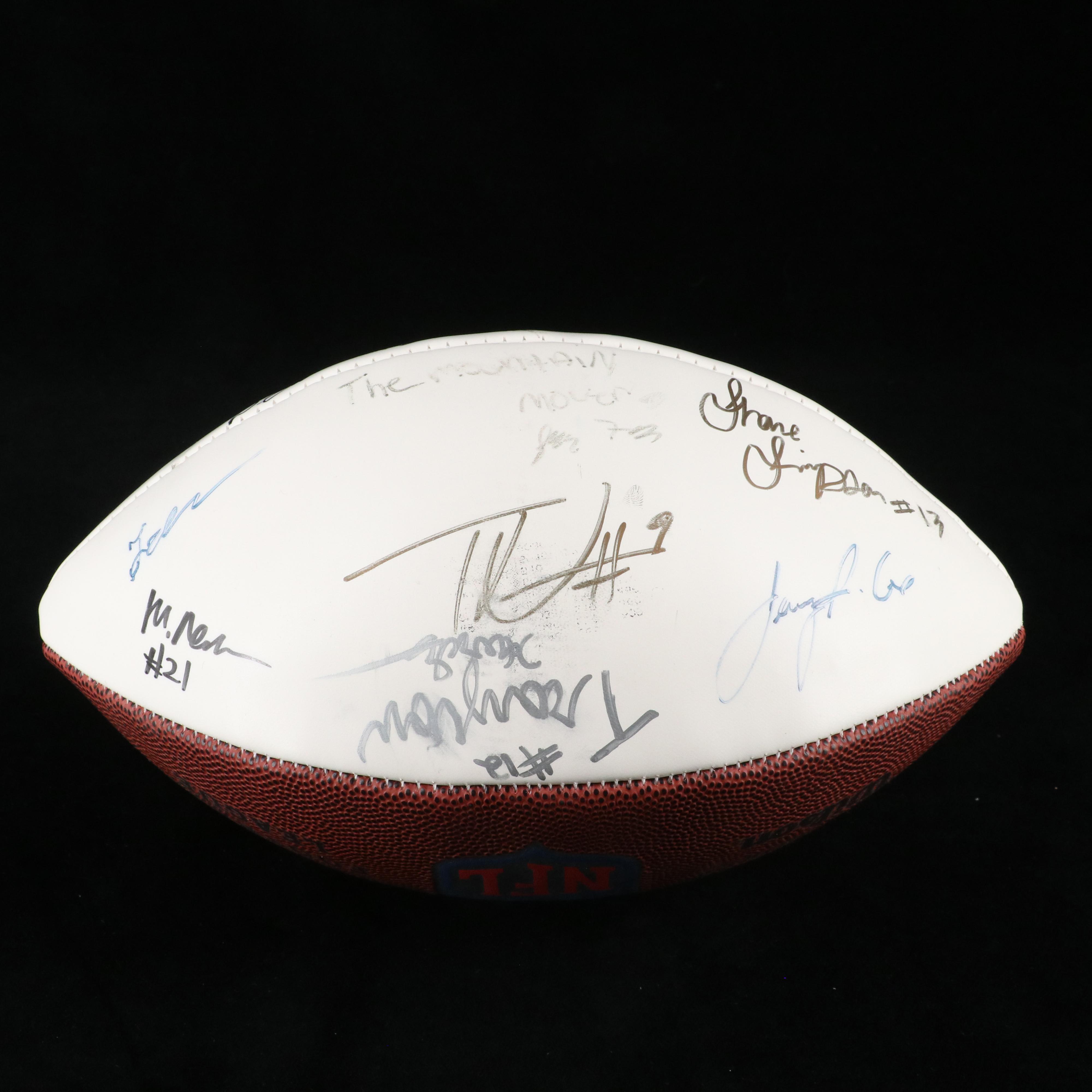 2009 NFL Draft Class Signed Wilson Football Featuring Graham Harrell with More
