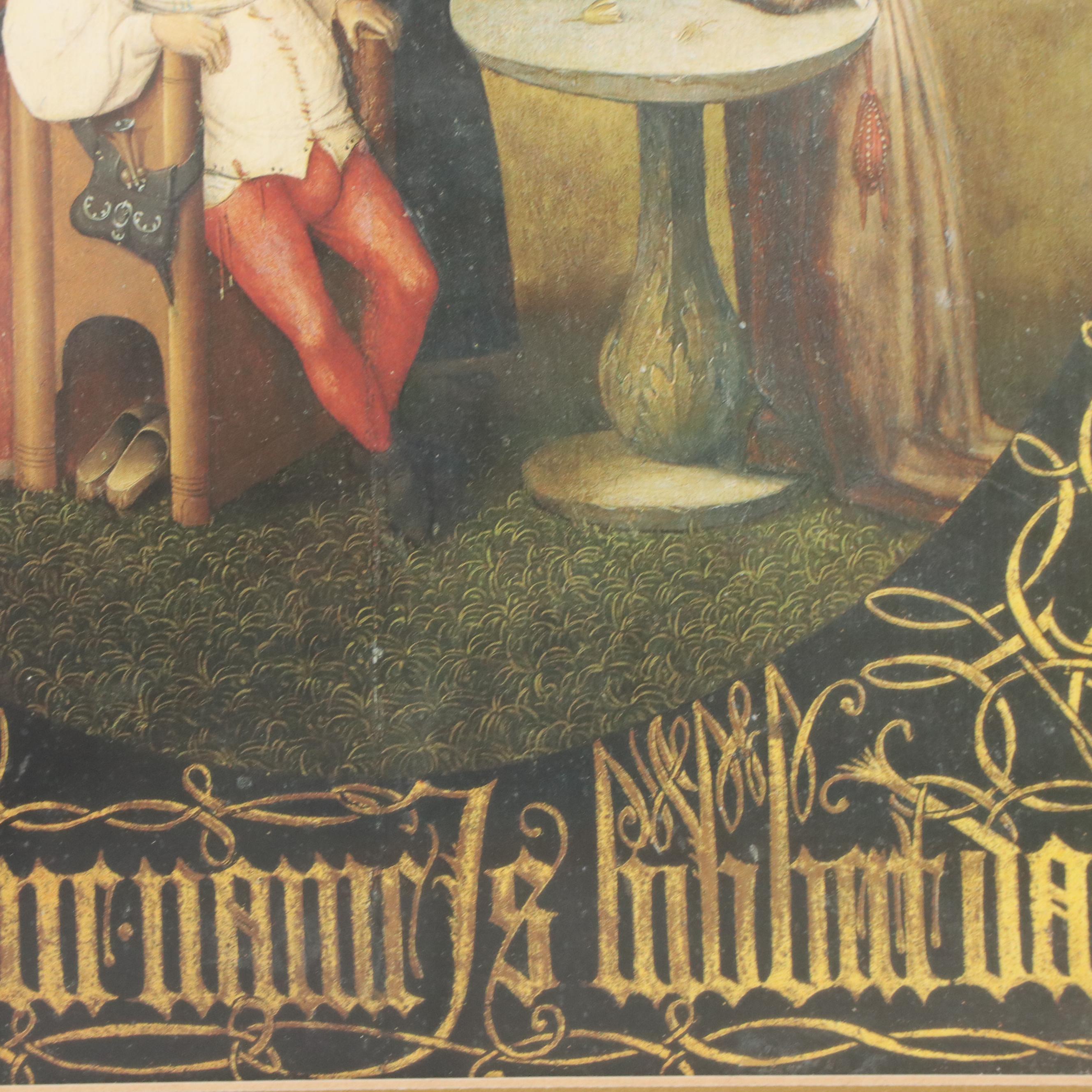 Offset Lithograph After Hieronymous Bosch "Extraction of the Stone of Madness"