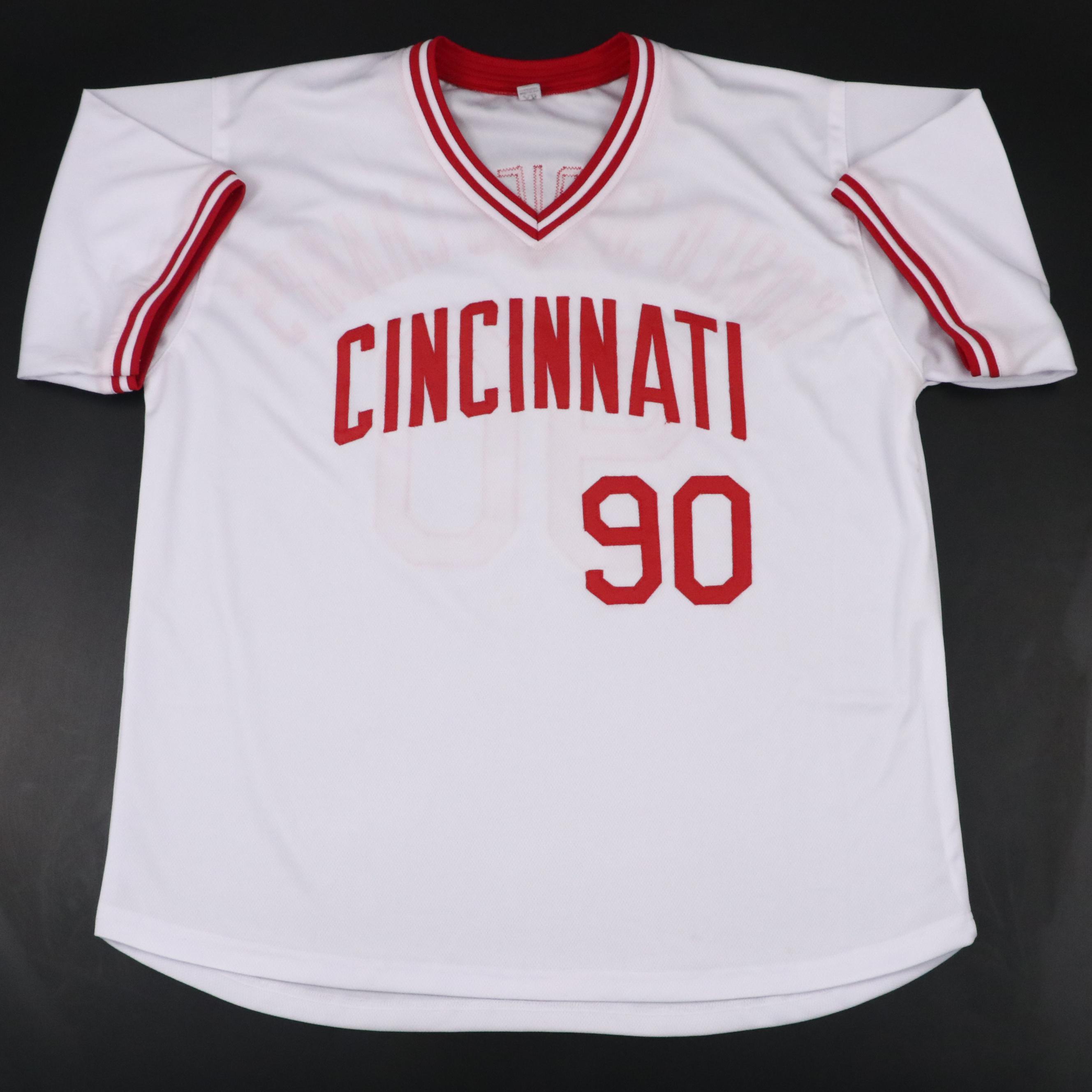 Jose Rijo Signed Cincinnati Reds World Series Baseball Jersey, Beckett