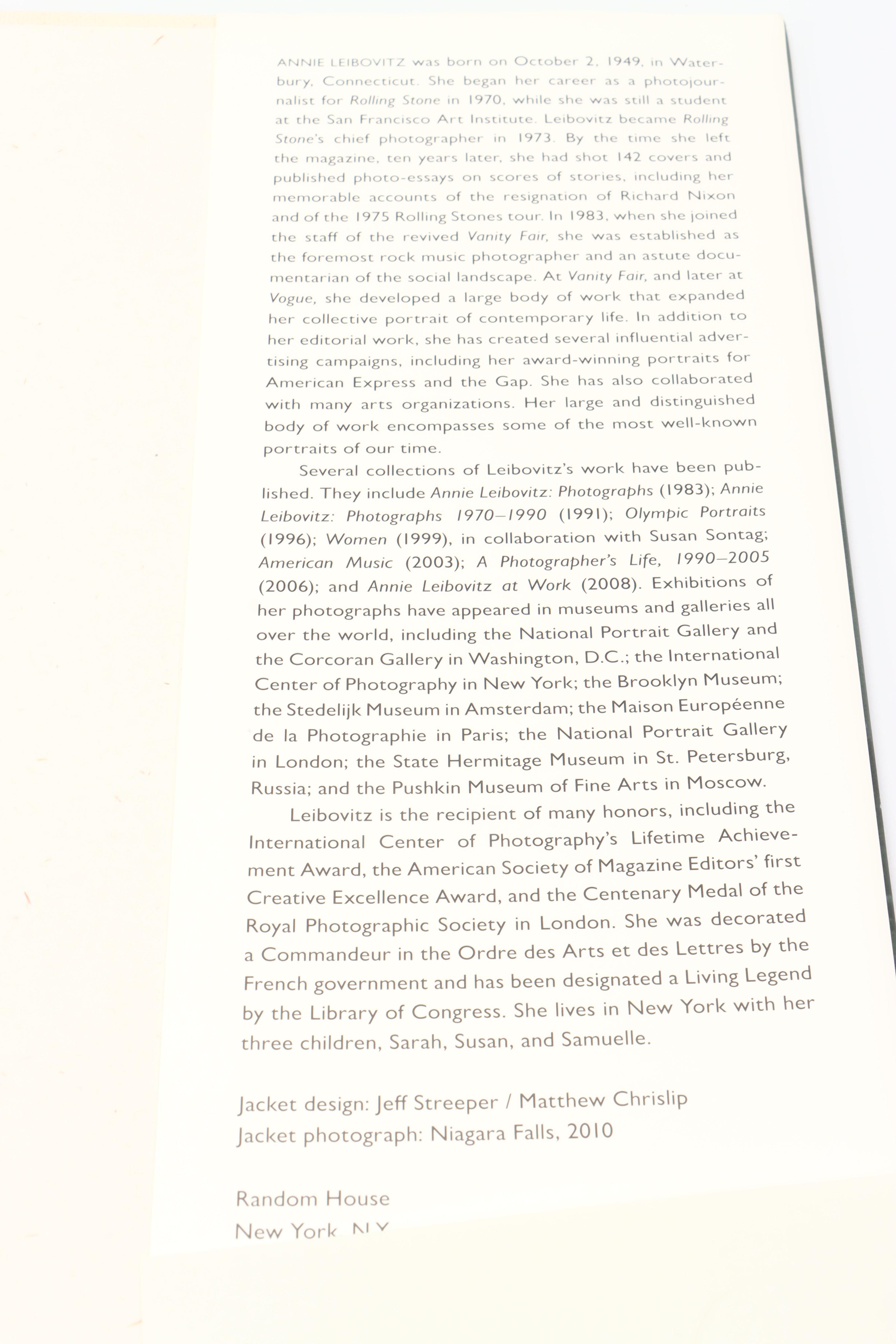 Signed First Edition "Pilgrimage" by Annie Leibovitz, 2011