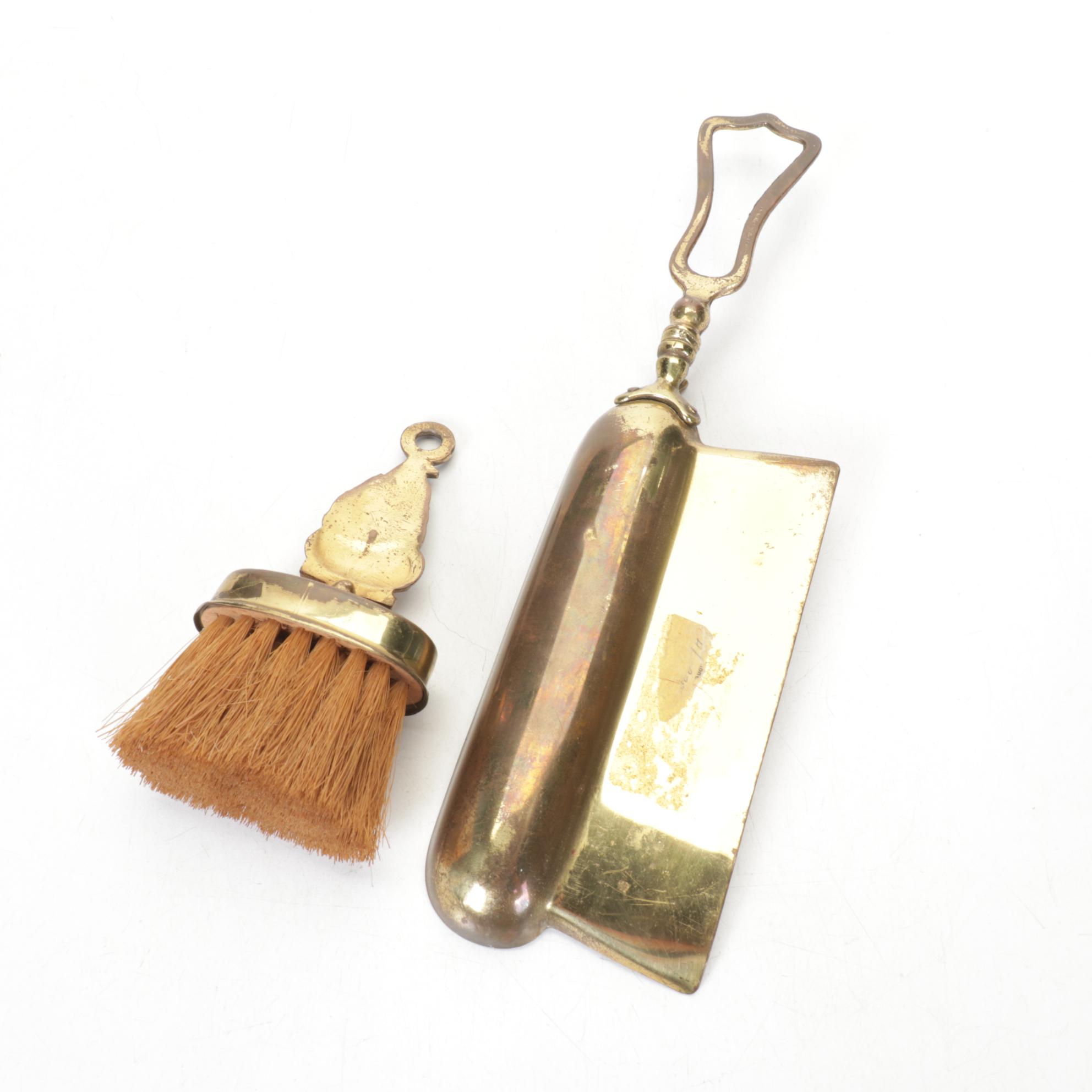 English and Chinese Brass Teapots  and Silent Butler, Early 20th Century