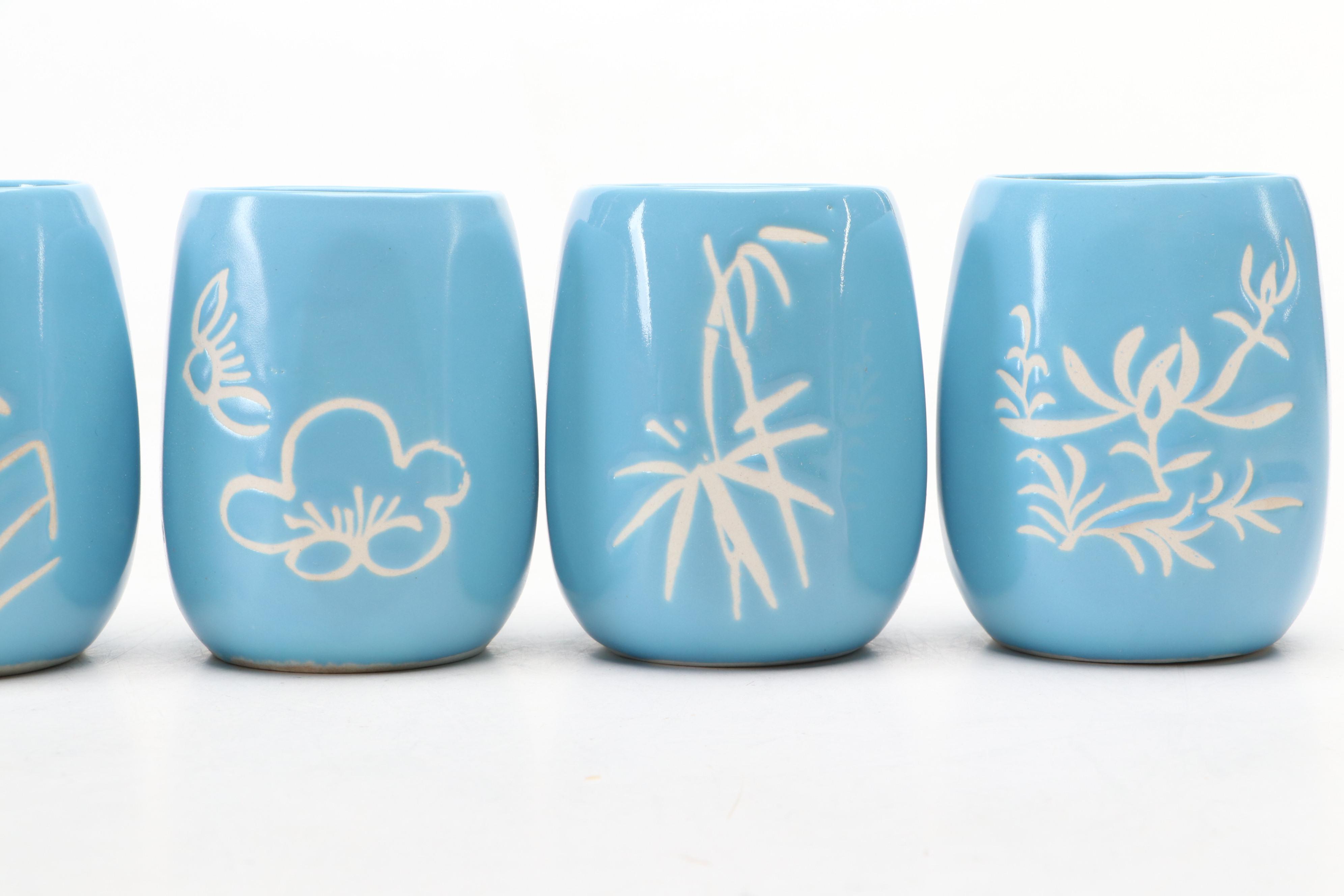 Japanese Arita Porcelain Teacups with Presentation Box