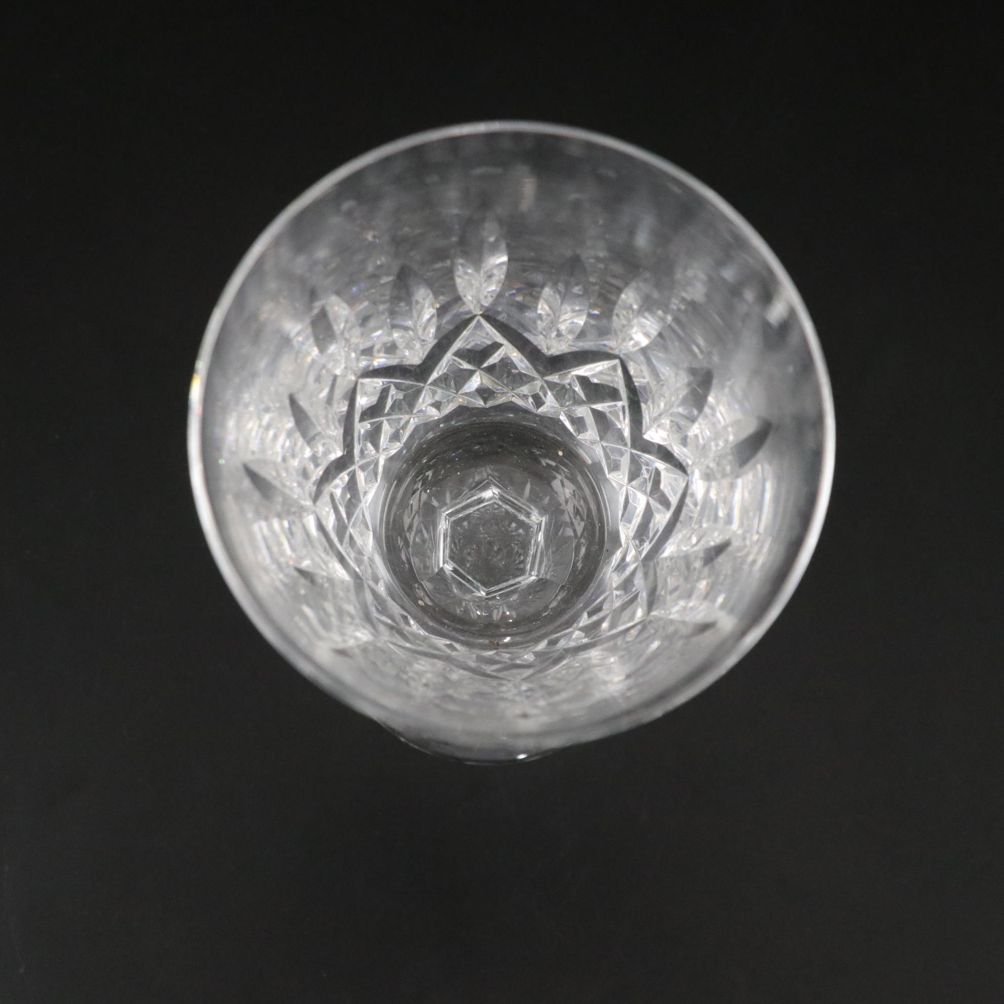 Waterford "Lismore" Crystal Water Goblets, Mid to Late 20th C.