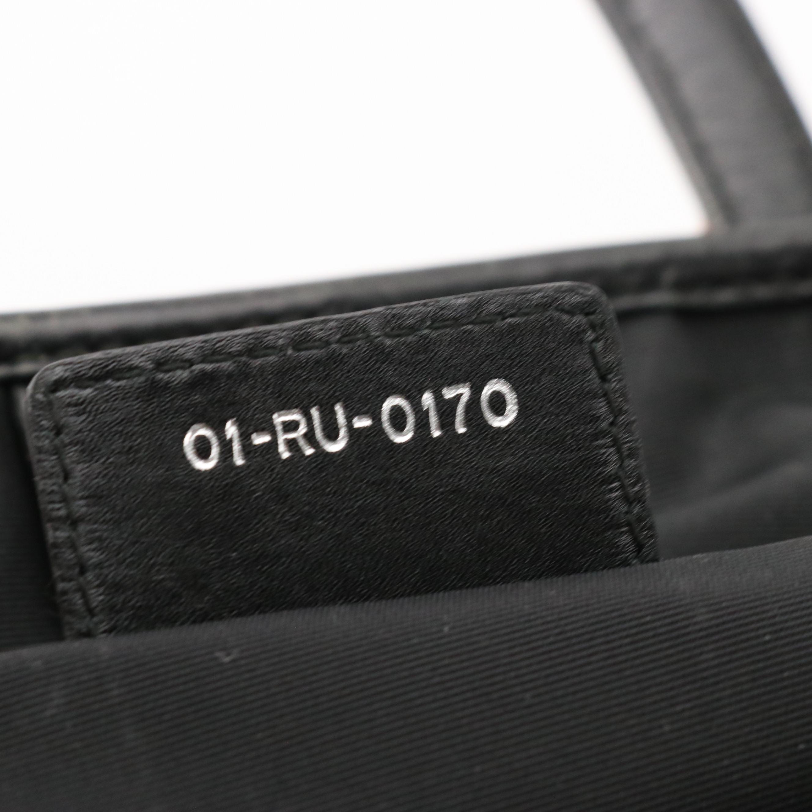 Christian Dior Panarea Tote in Black Cannage Quilted Canvas and Leather