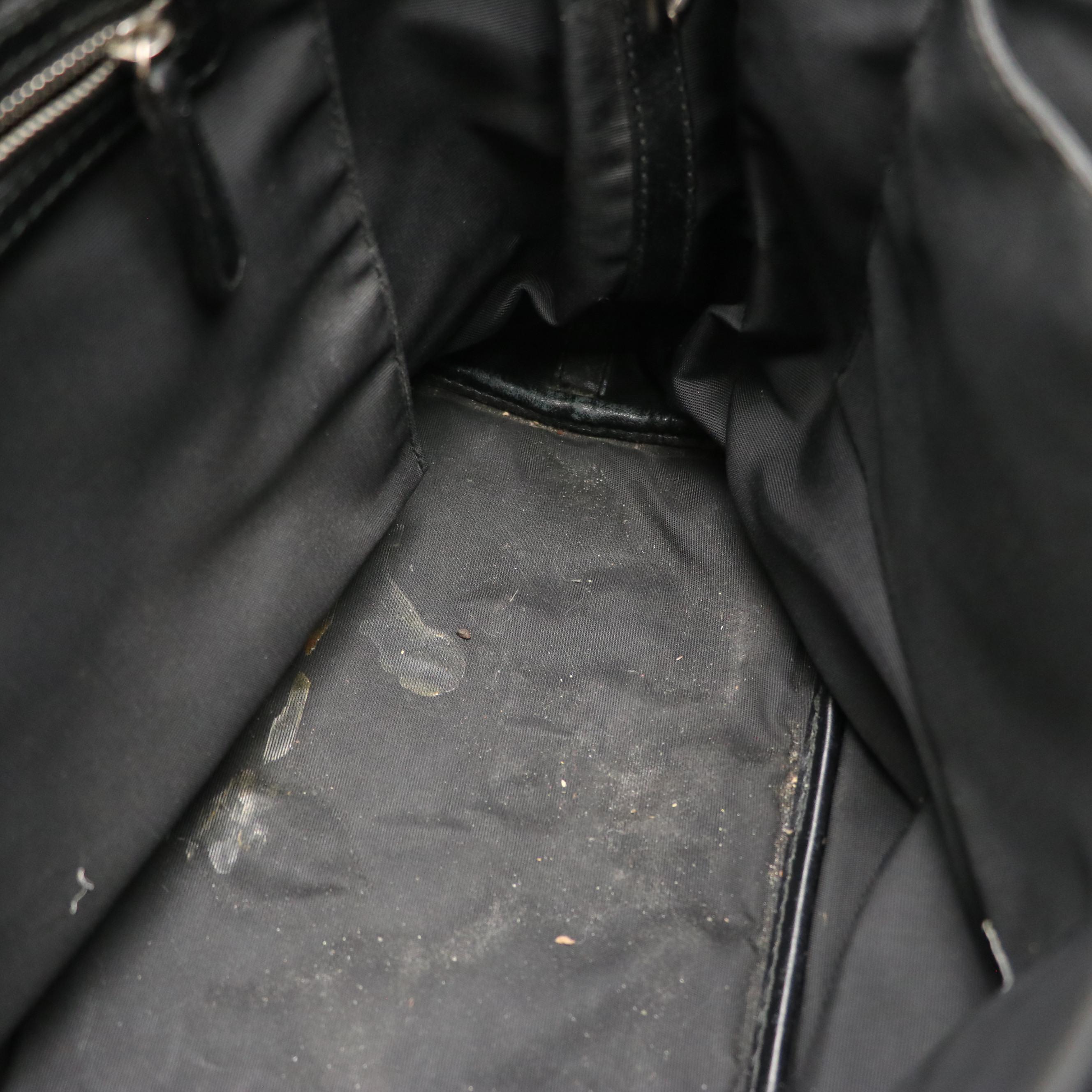 Christian Dior Panarea Tote in Black Cannage Quilted Canvas and Leather