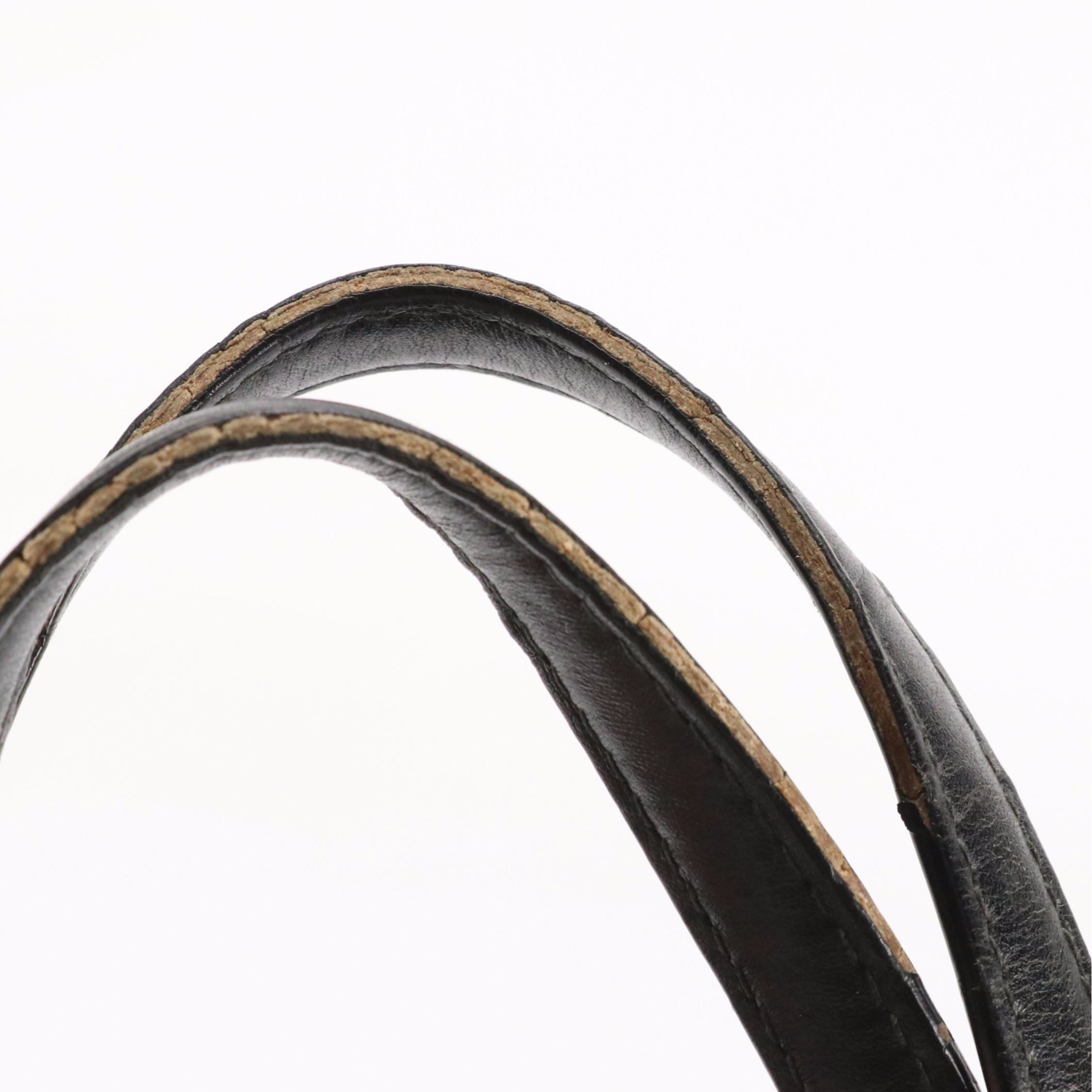 Christian Dior Panarea Tote in Black Cannage Quilted Canvas and Leather