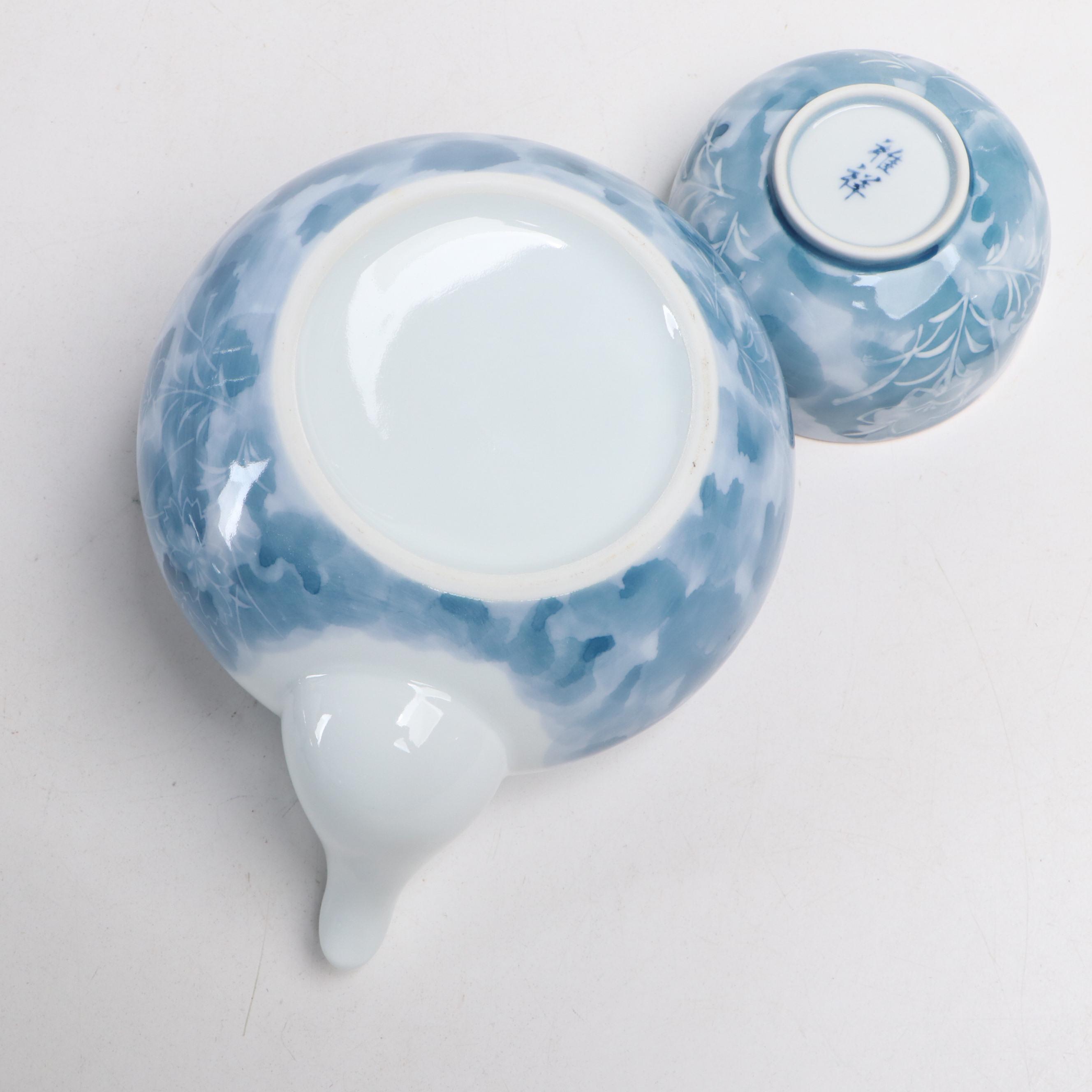 Japanese Arita Porcelain Tea Set