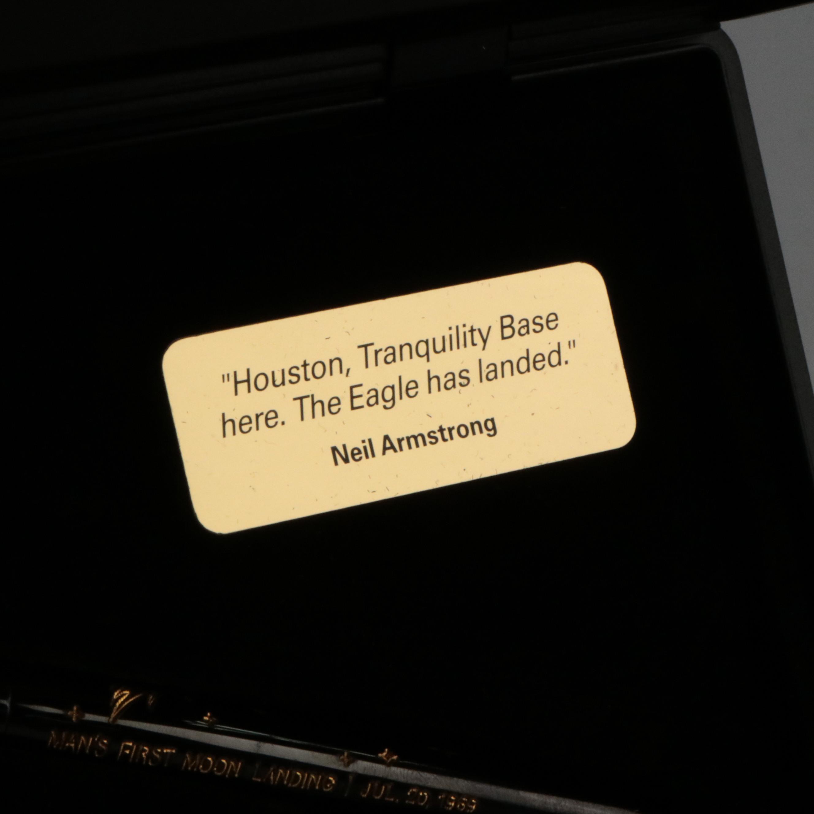 Fisher Space Program Apollo 11 Metal Ballpoint Pen with Case and Medallion