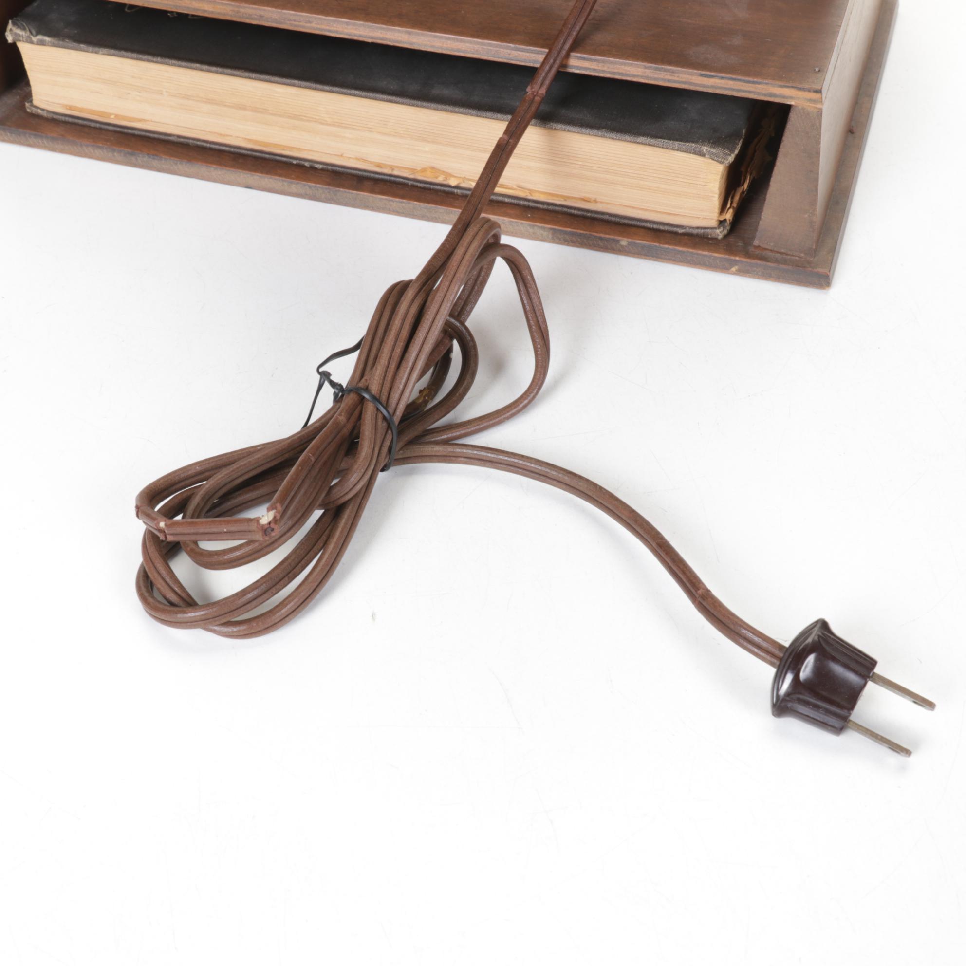 Rand McNally Globe Lamp with Hardcover Atlas, 1949