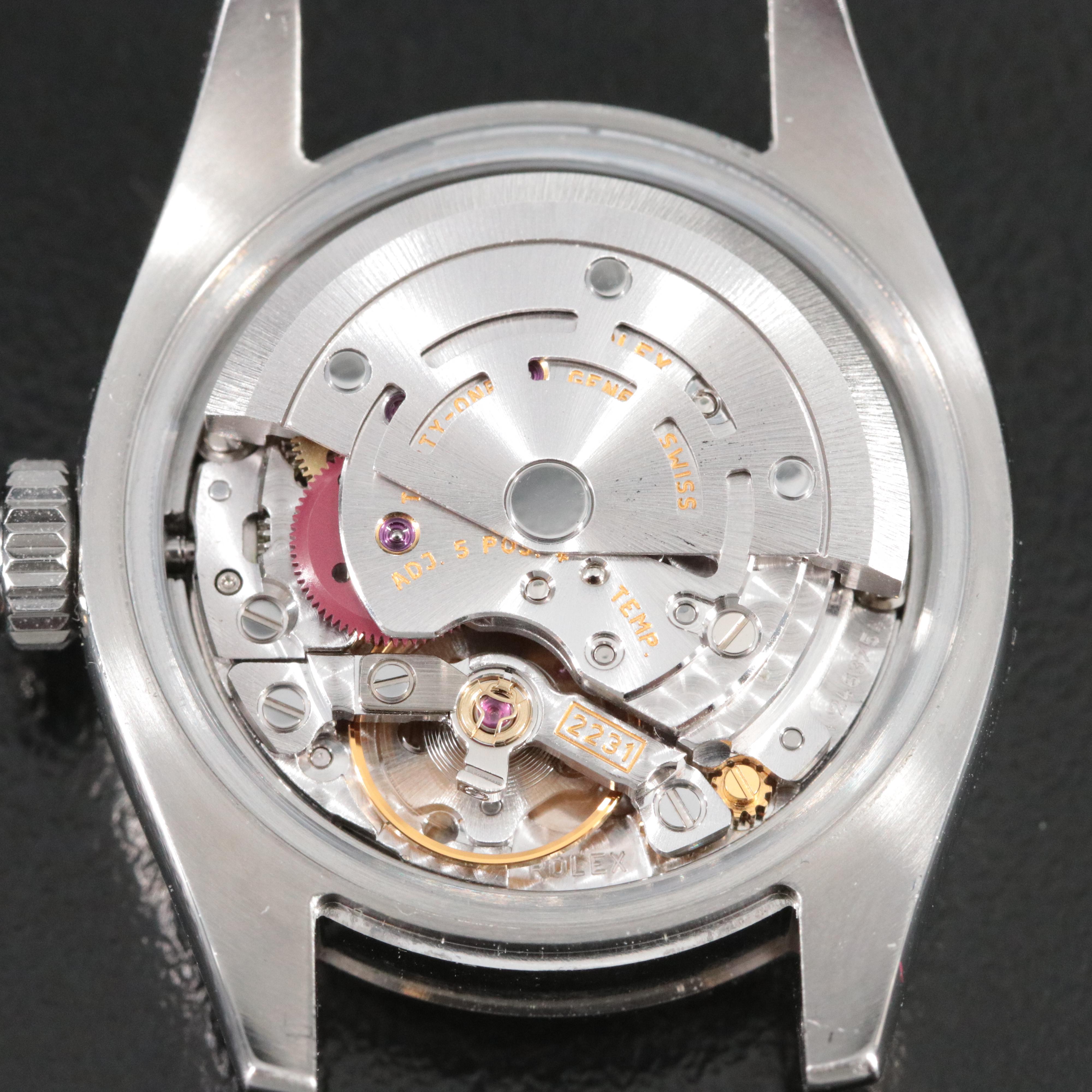 Rolex Oyster Perpetual 176200 Silver/Pink Dial 26mm Steel Automatic Watch