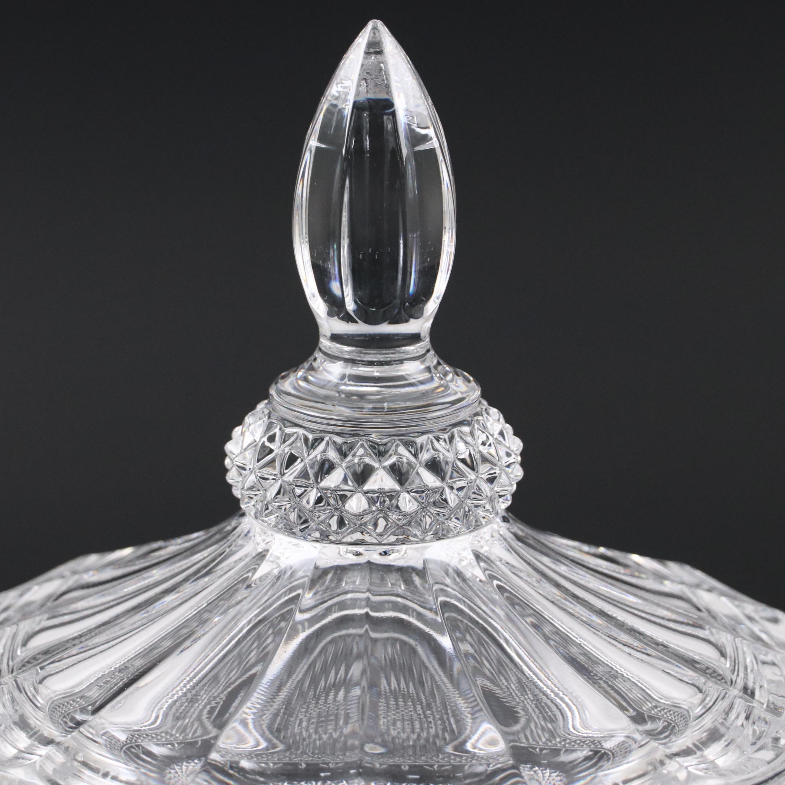 Shannon by Godinger "Brandon" Lidded Crystal Urn