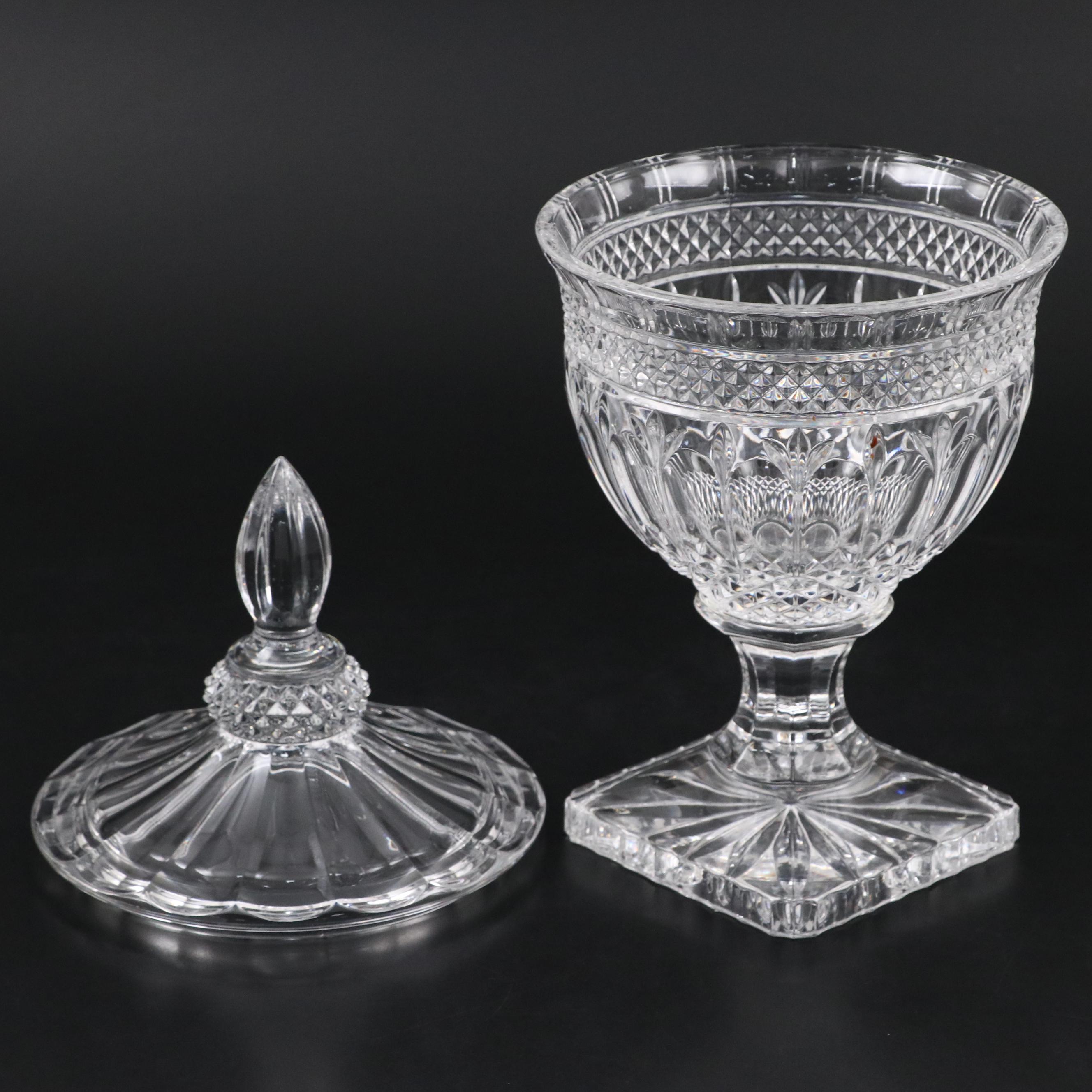 Shannon by Godinger "Brandon" Lidded Crystal Urn