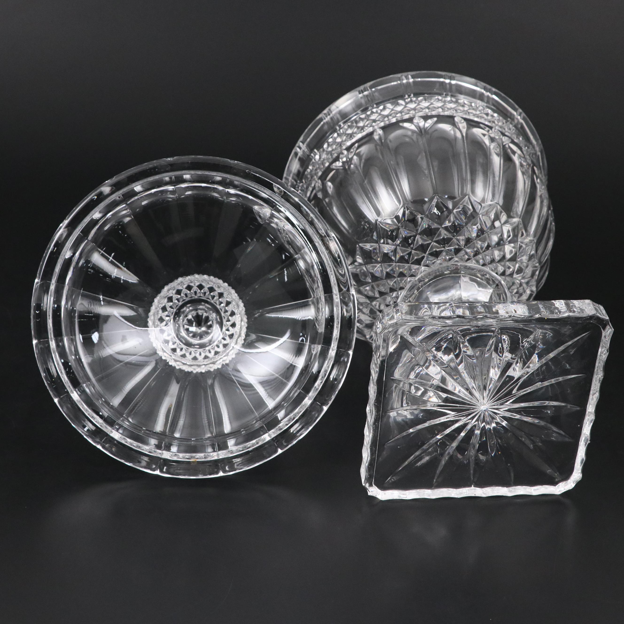 Shannon by Godinger "Brandon" Lidded Crystal Urn