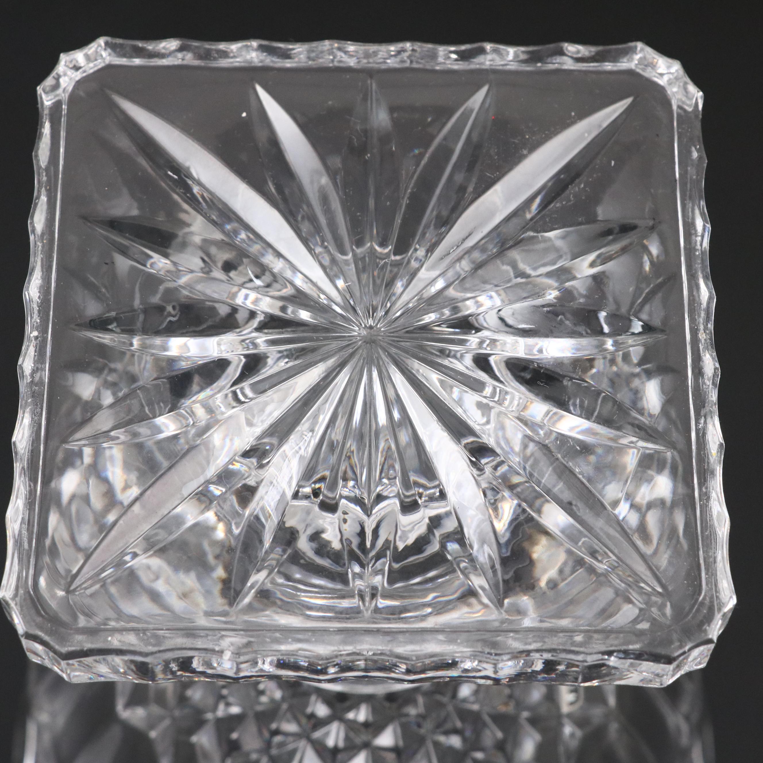 Shannon by Godinger "Brandon" Lidded Crystal Urn