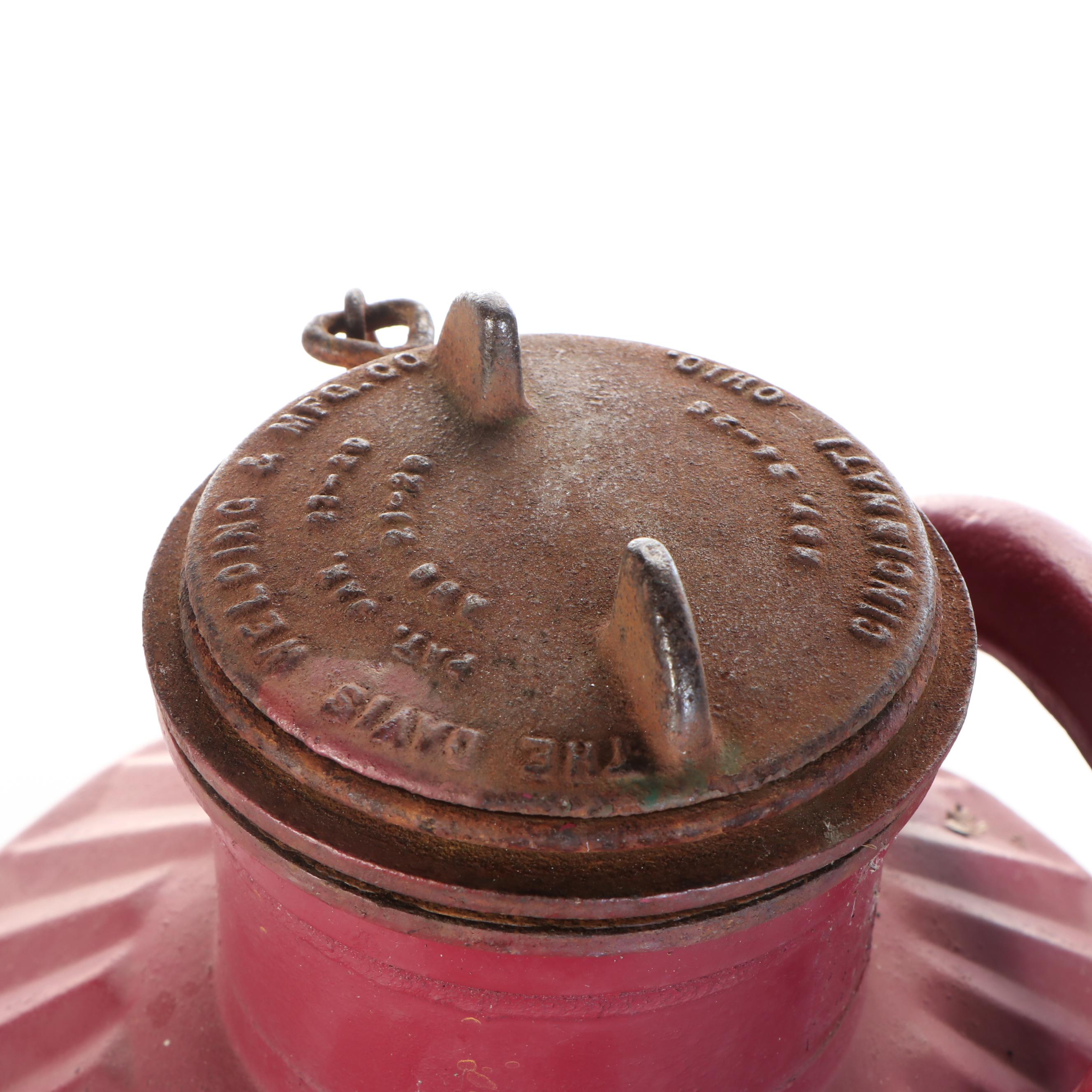 Davisbilt Can Co. Metal Gas Canister with Boat Anchor