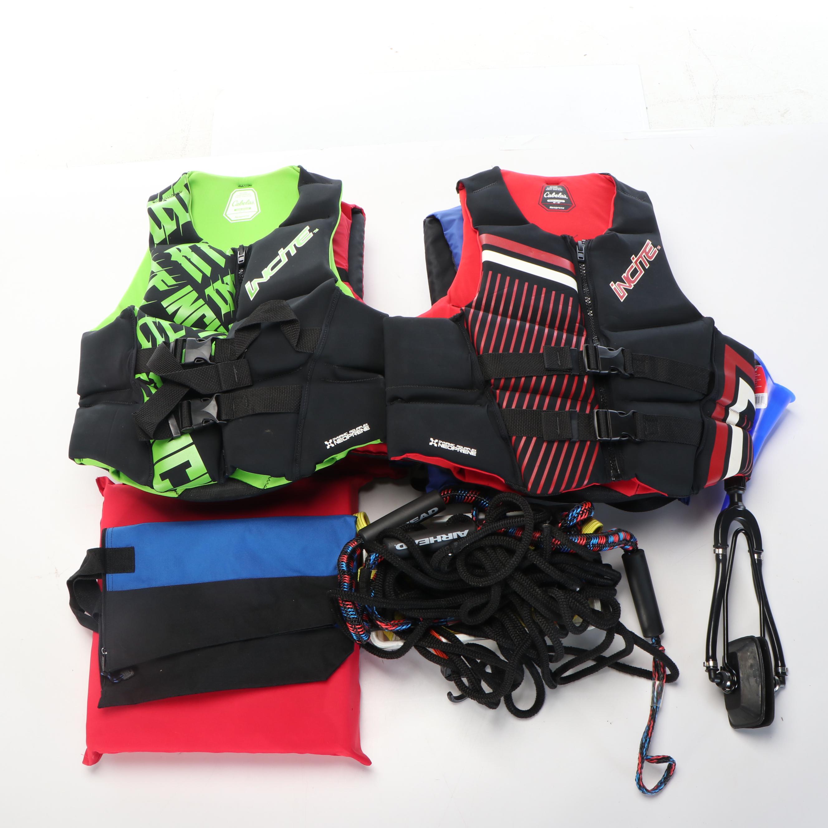 Cabela's Incite Life Vests with Water Sports Ropes and More