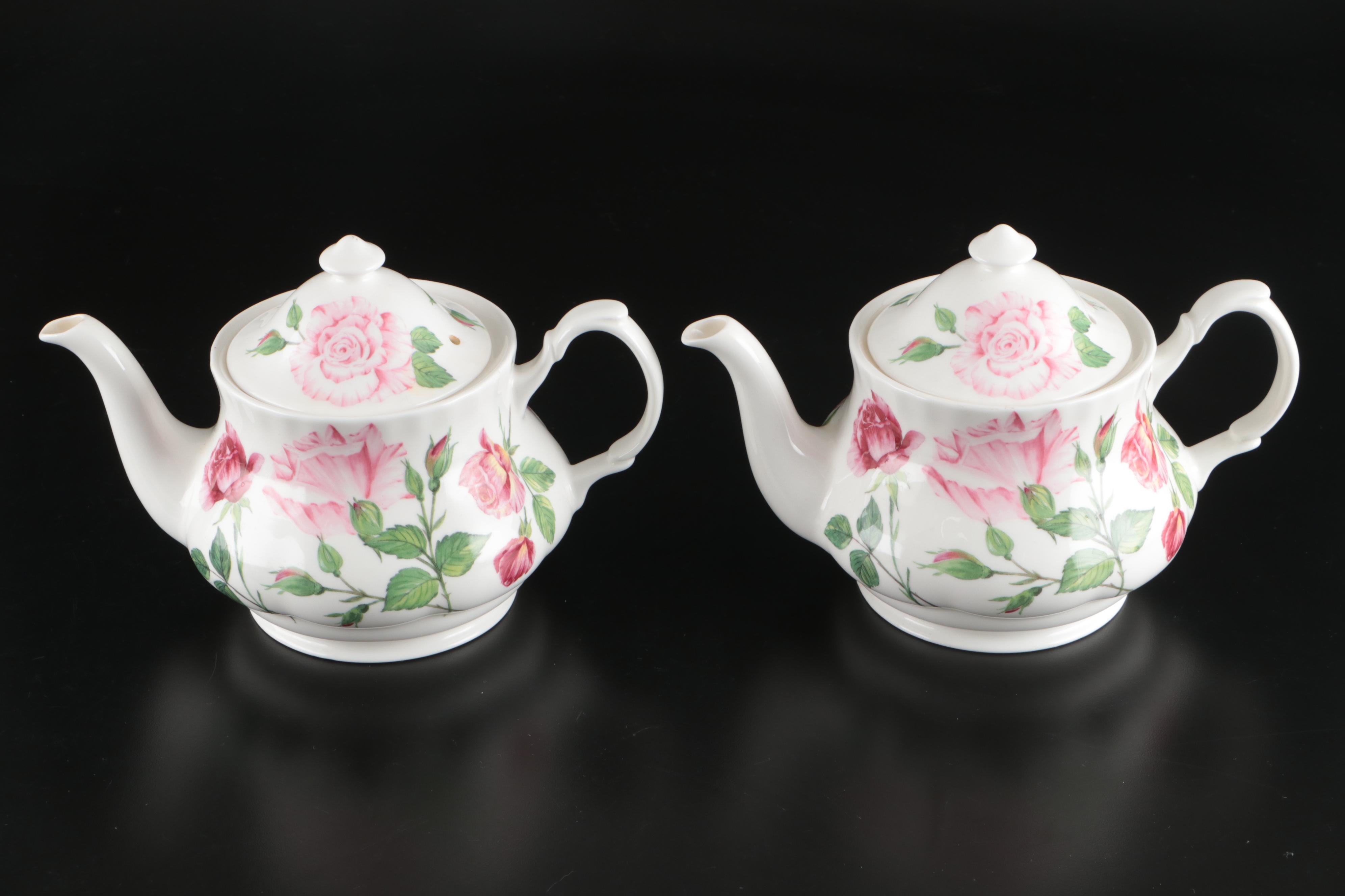 Aynsley "Elizabeth Rose" Bone China Tea Service and Dinnerware
