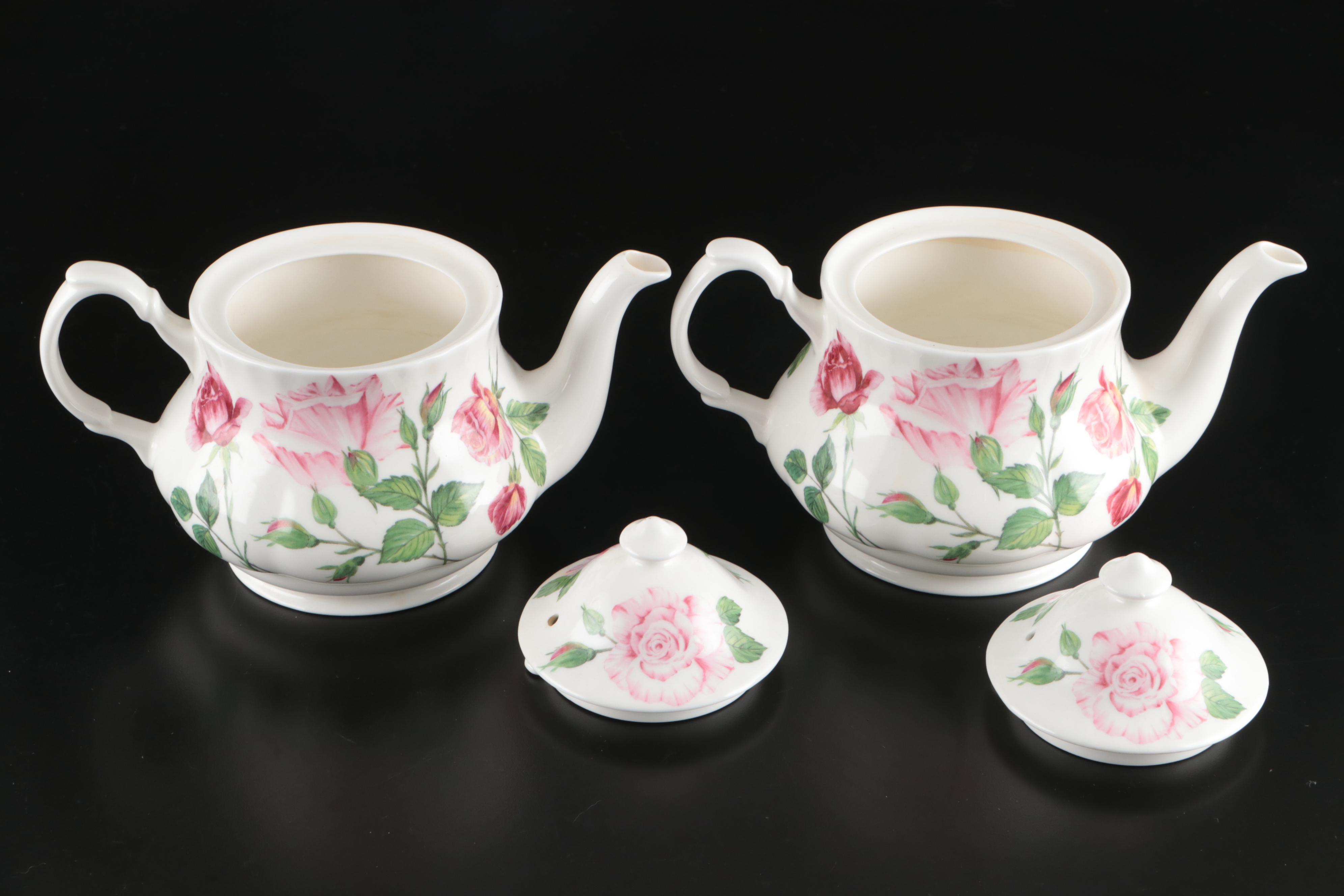 Aynsley "Elizabeth Rose" Bone China Tea Service and Dinnerware