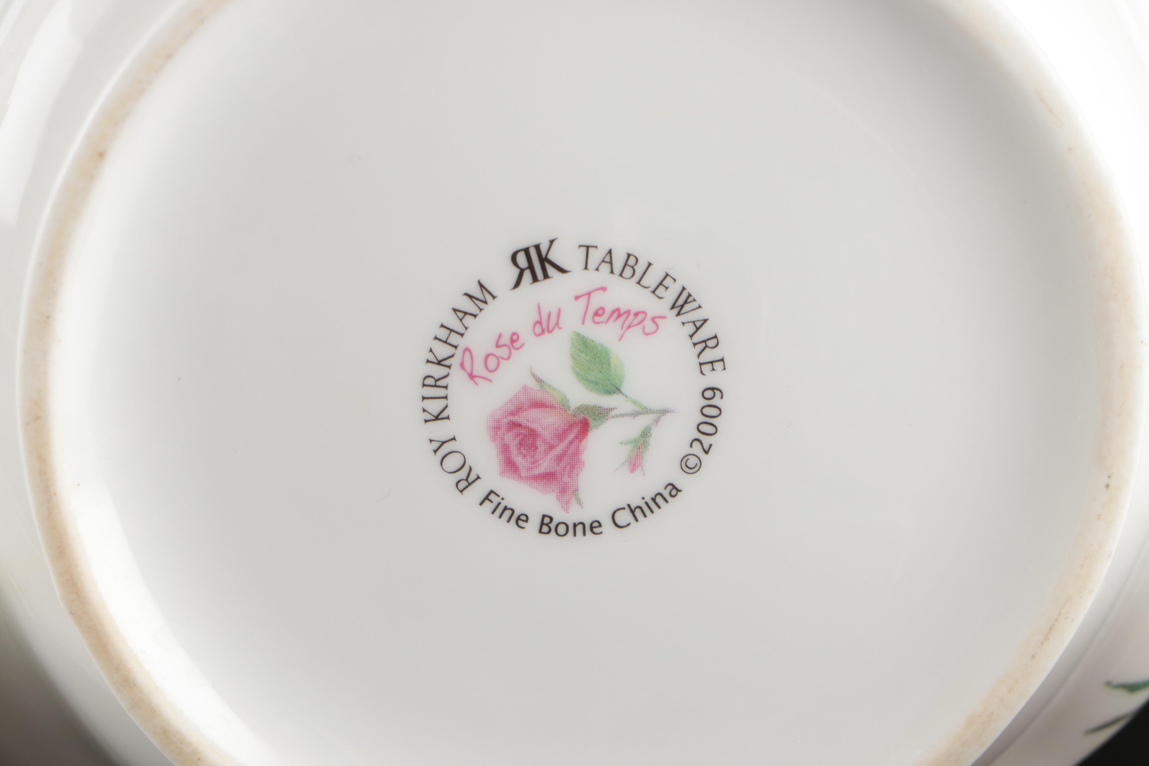 Aynsley "Elizabeth Rose" Bone China Tea Service and Dinnerware