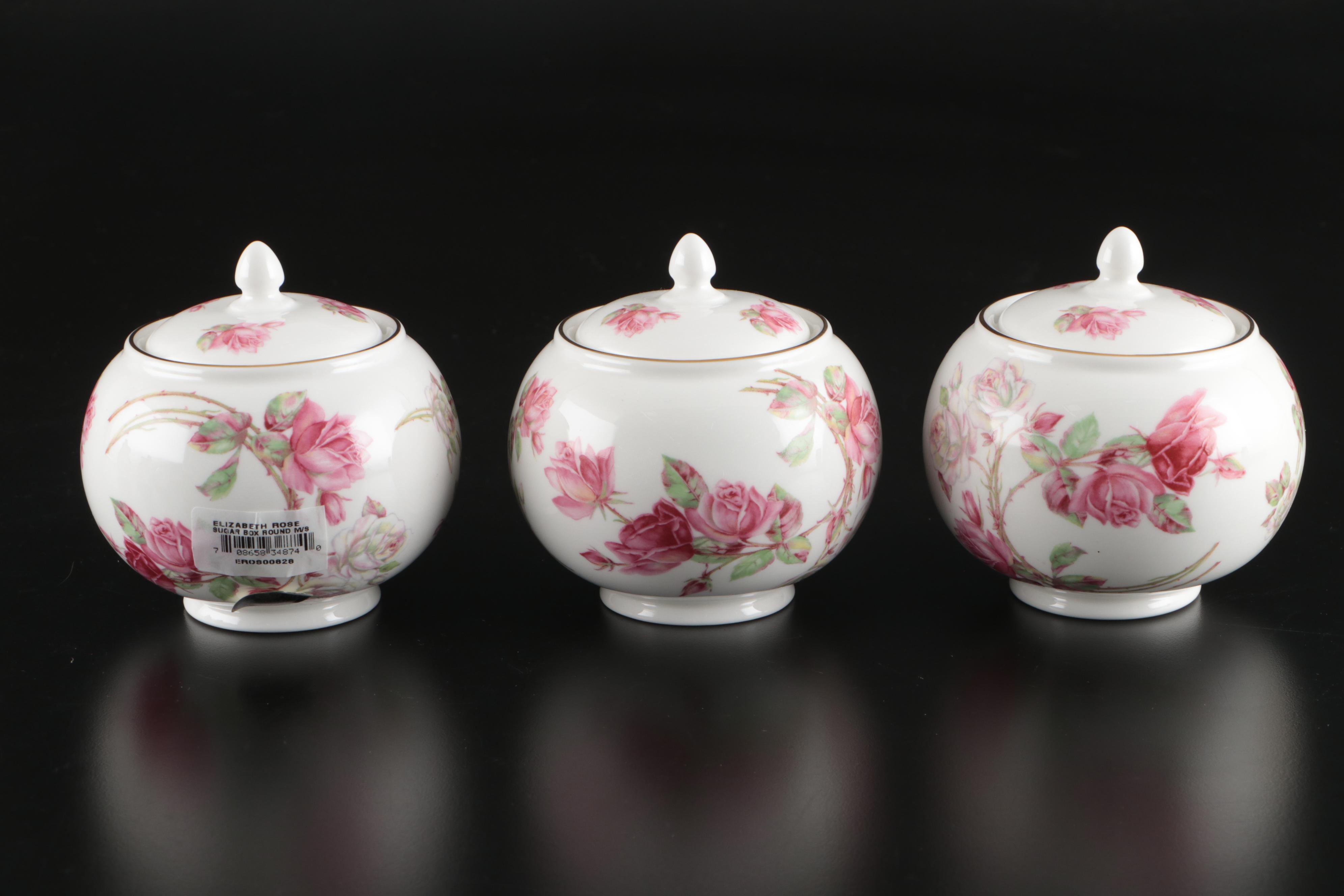 Aynsley "Elizabeth Rose" Bone China Tea Service and Dinnerware