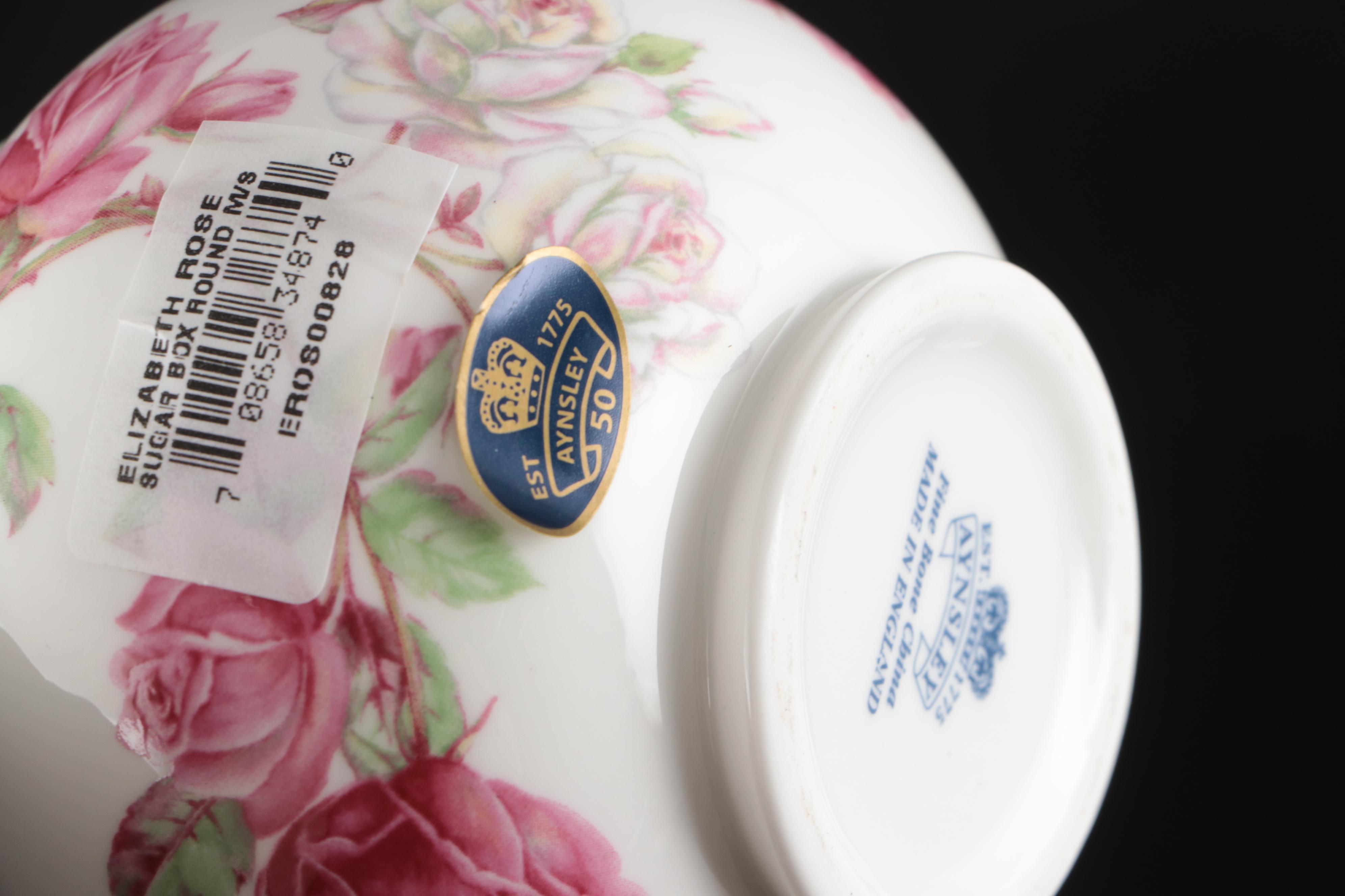 Aynsley "Elizabeth Rose" Bone China Tea Service and Dinnerware