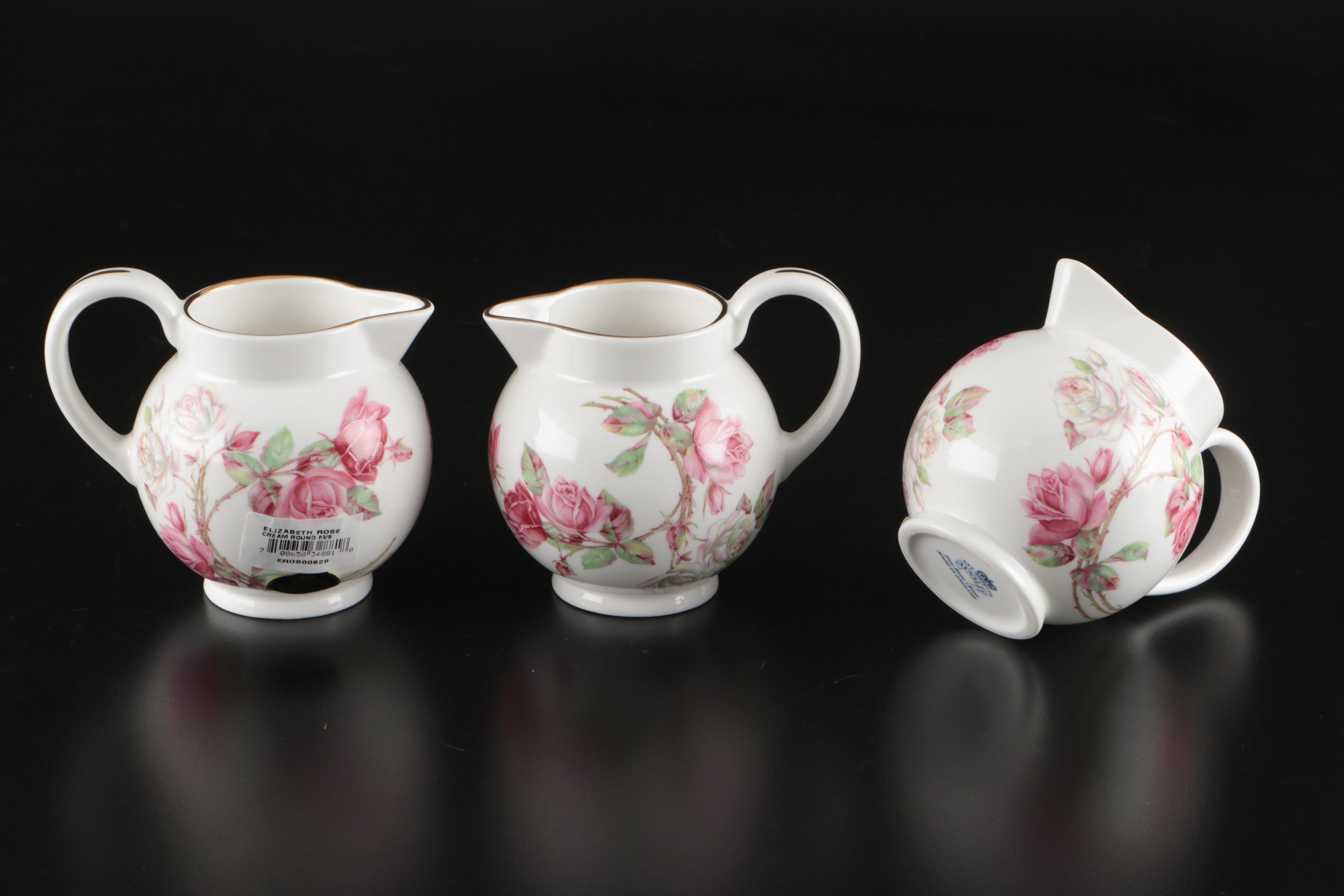Aynsley "Elizabeth Rose" Bone China Tea Service and Dinnerware