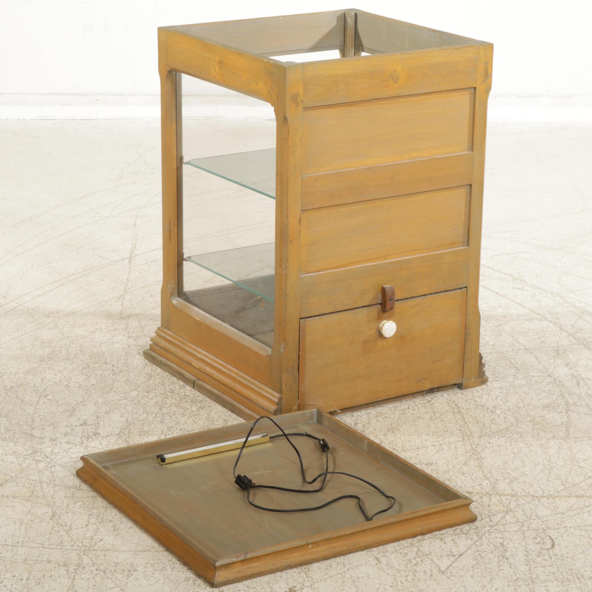 Counter Top Glass Display Case, Late 19th to Early 20th Century