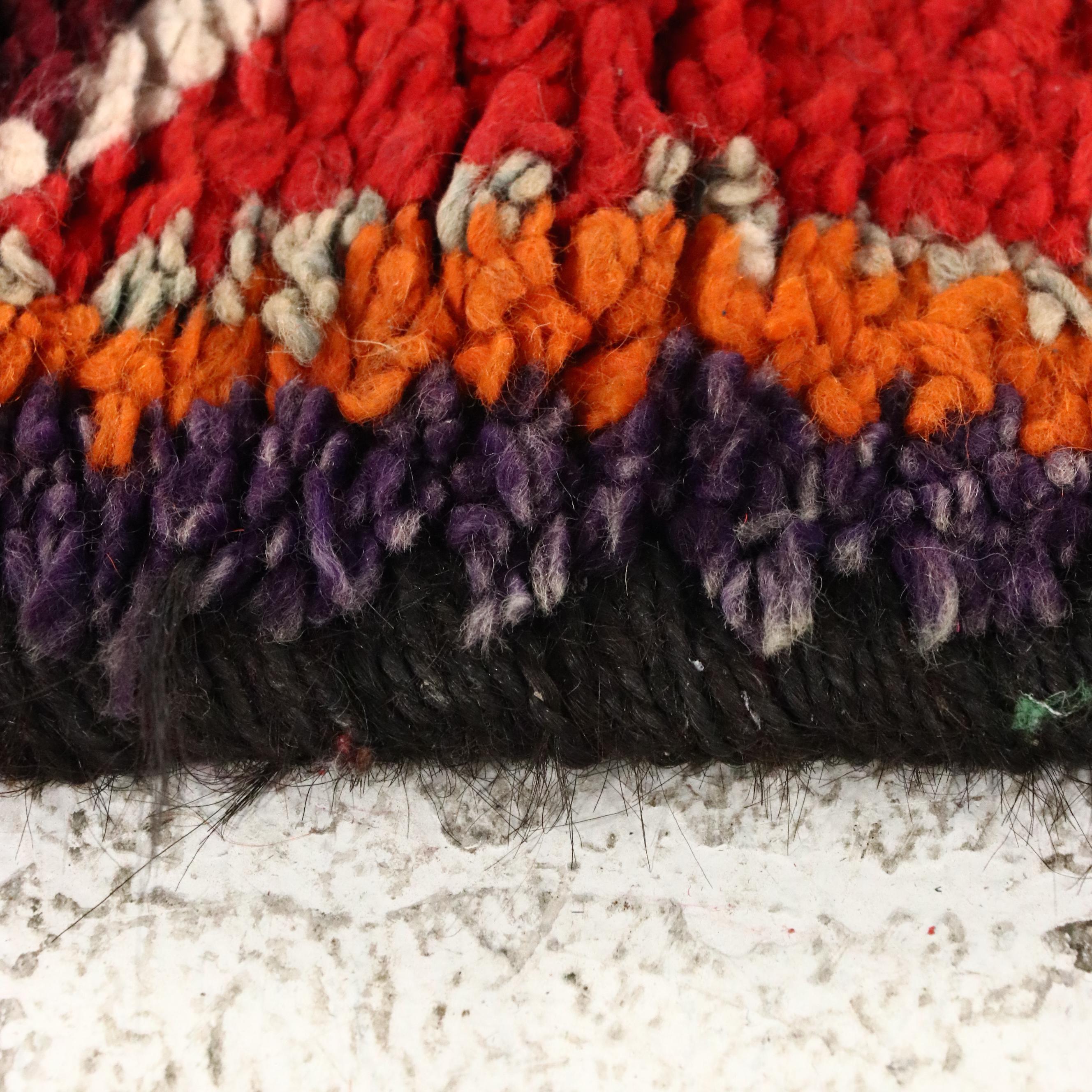 2'10 x 8'7 Hand-Knotted Moroccan Berber Carpet Runner