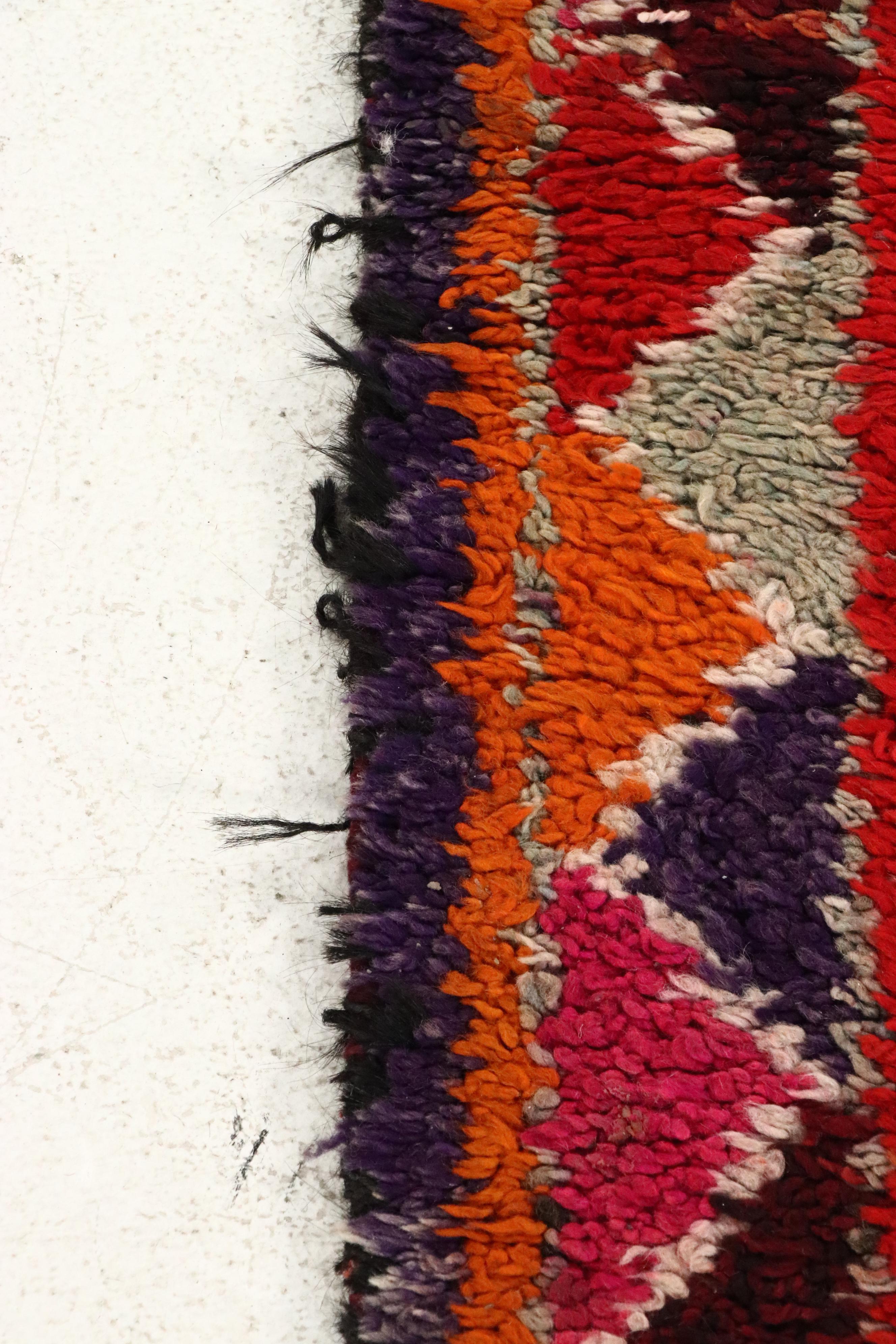 2'10 x 8'7 Hand-Knotted Moroccan Berber Carpet Runner