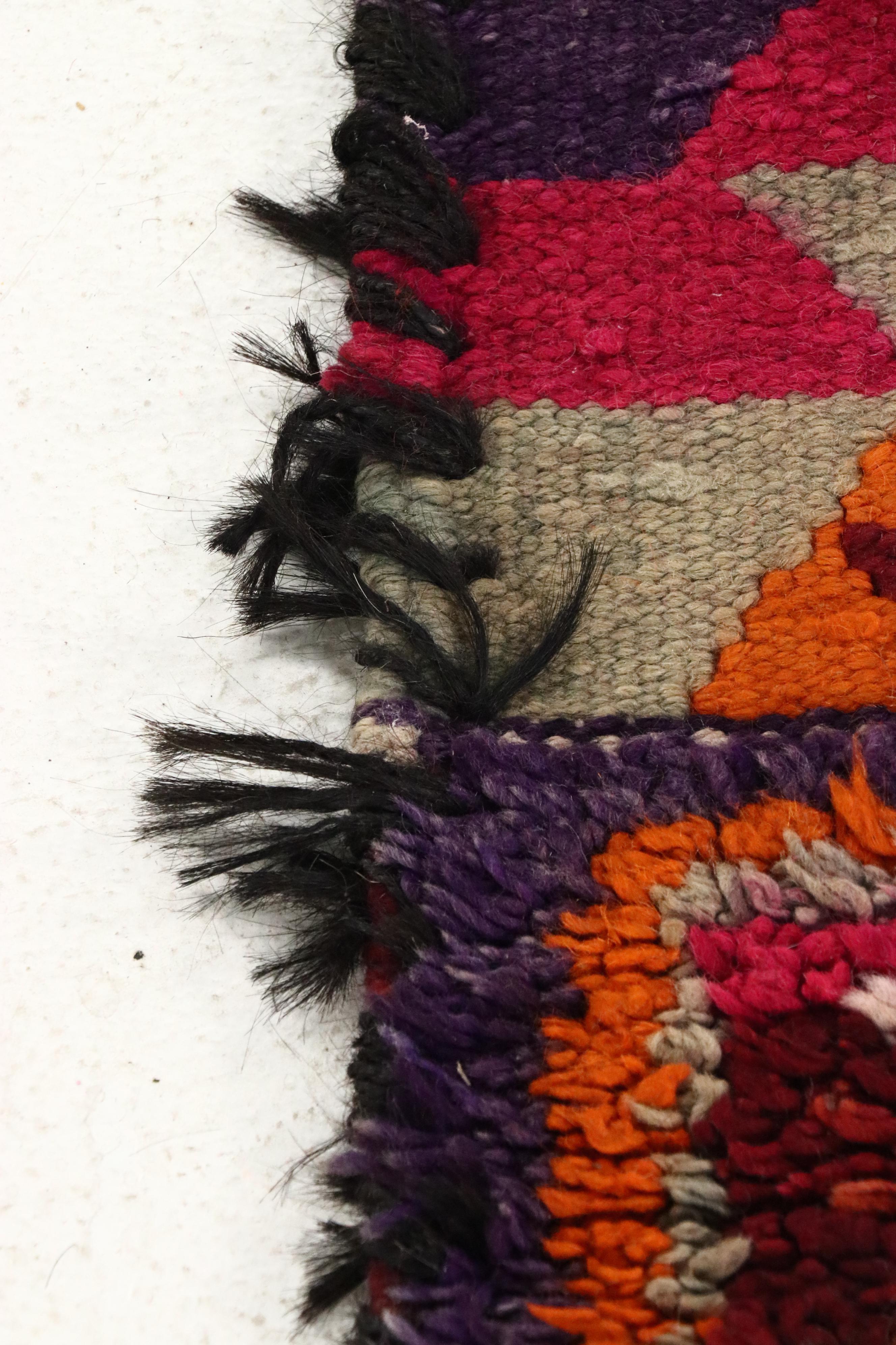 2'10 x 8'7 Hand-Knotted Moroccan Berber Carpet Runner