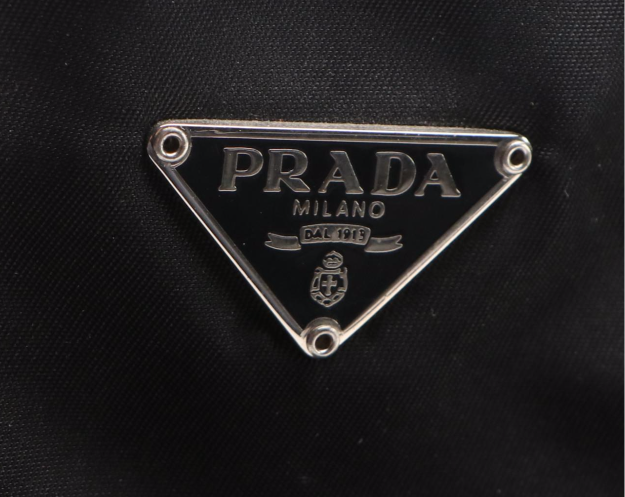 Prada Black Tessuto Nylon Mini Tote with Leather Handles