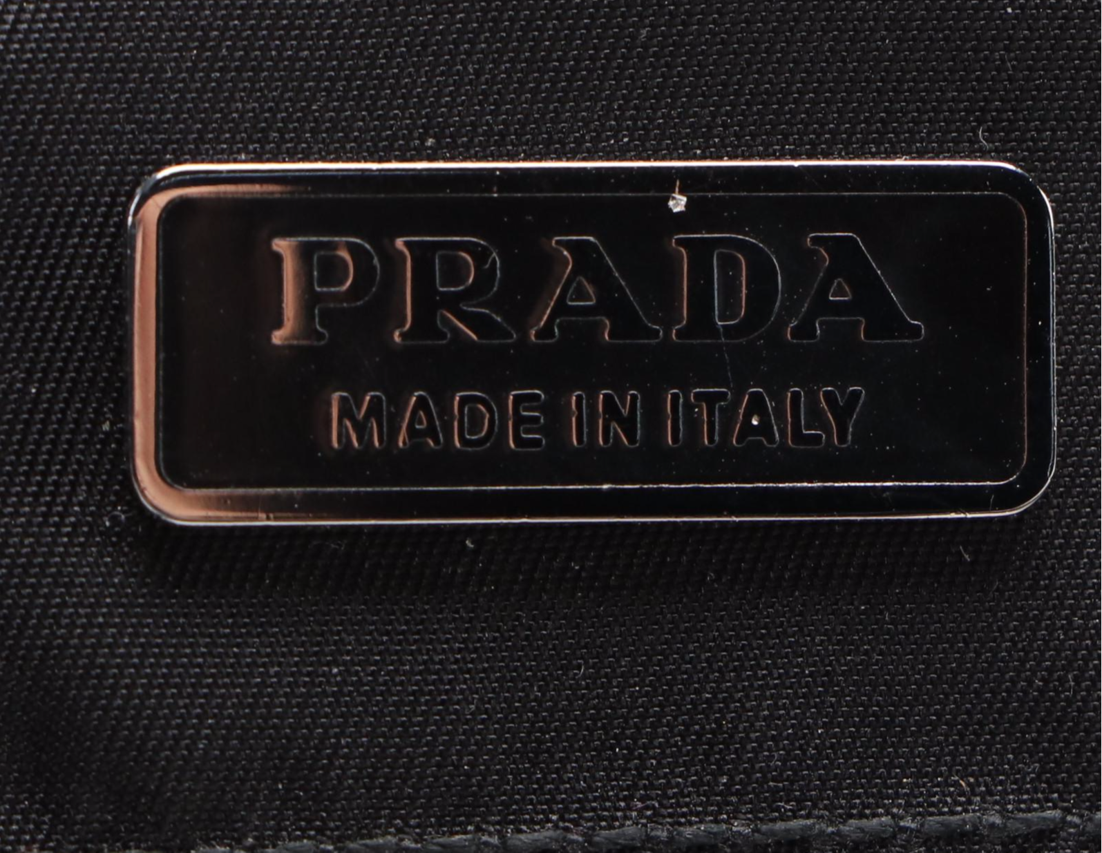 Prada Black Tessuto Nylon Mini Tote with Leather Handles