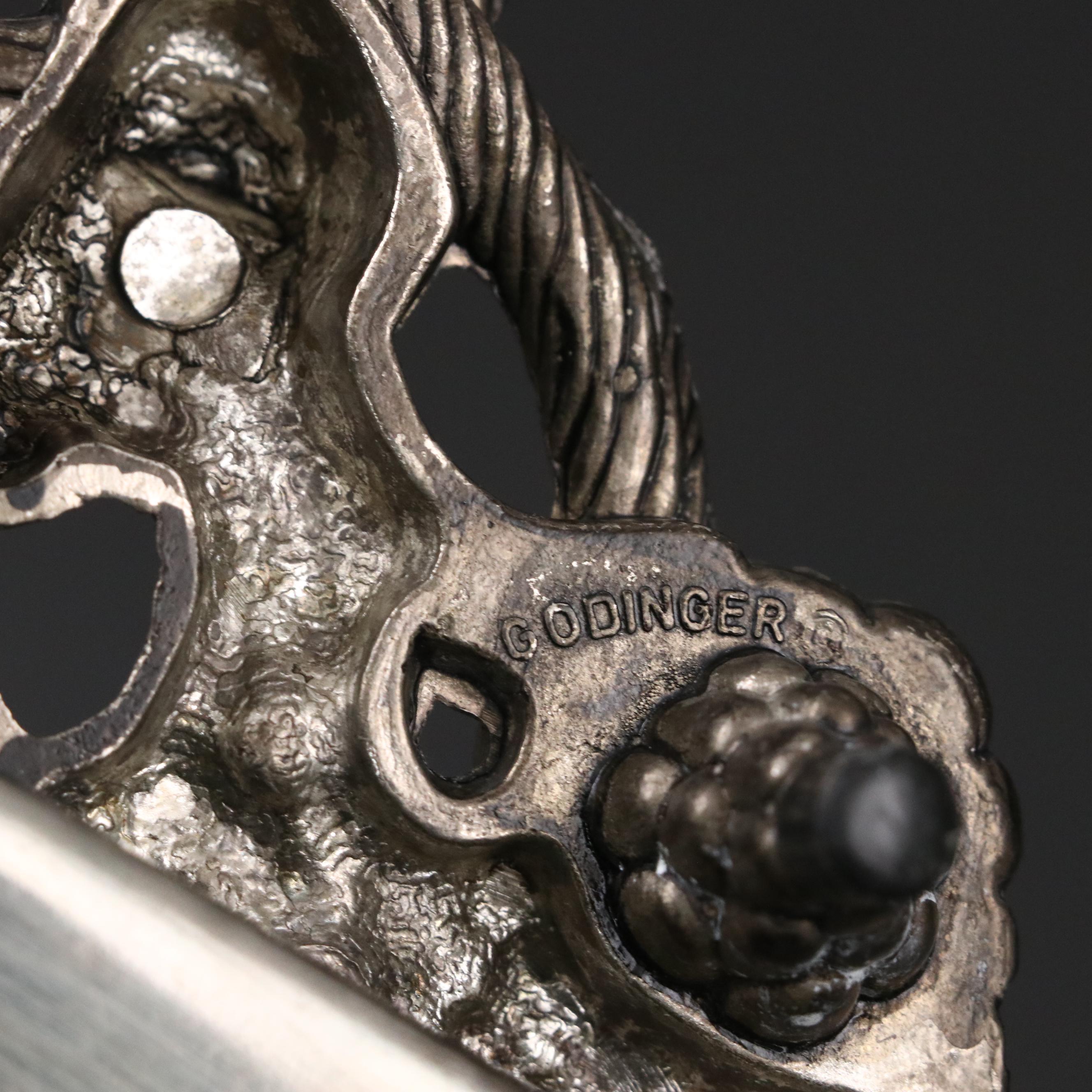 Godinger Marble and Metal Cheese Plate with Other Utensils