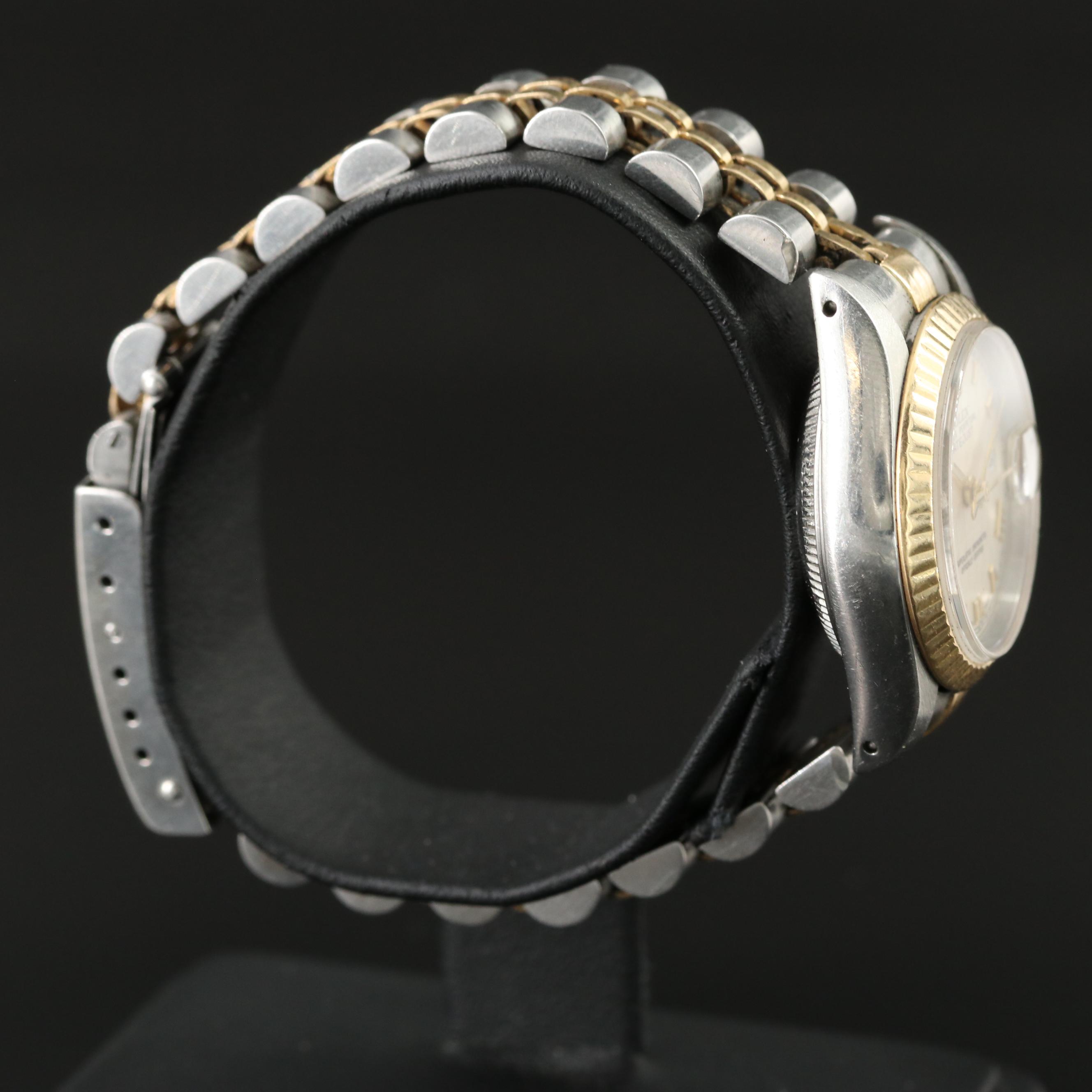 Rolex Datejust 69173 Pyramid Dial 26mm 18K Gold & Steel Automatic Watch