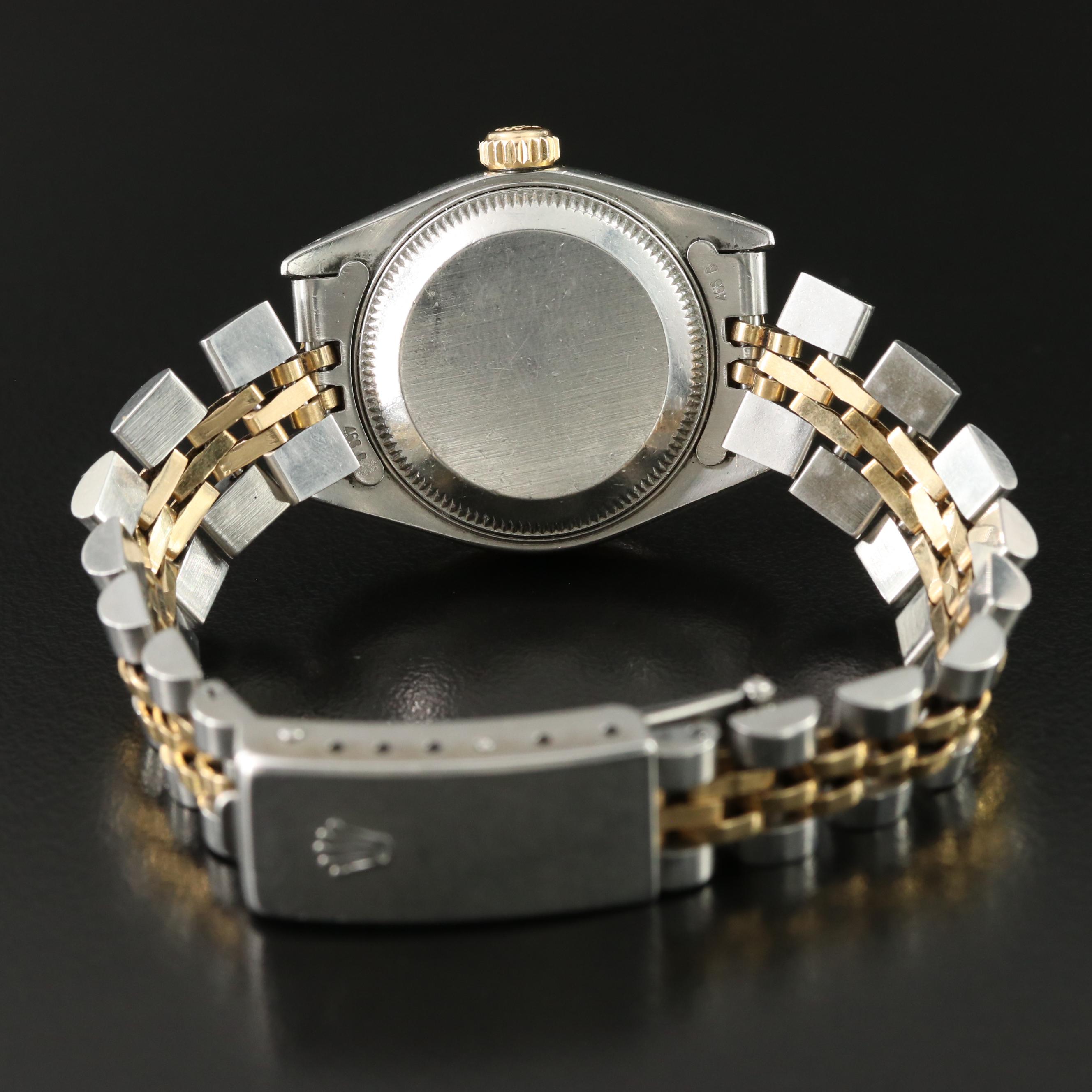 Rolex Datejust 69173 Pyramid Dial 26mm 18K Gold & Steel Automatic Watch