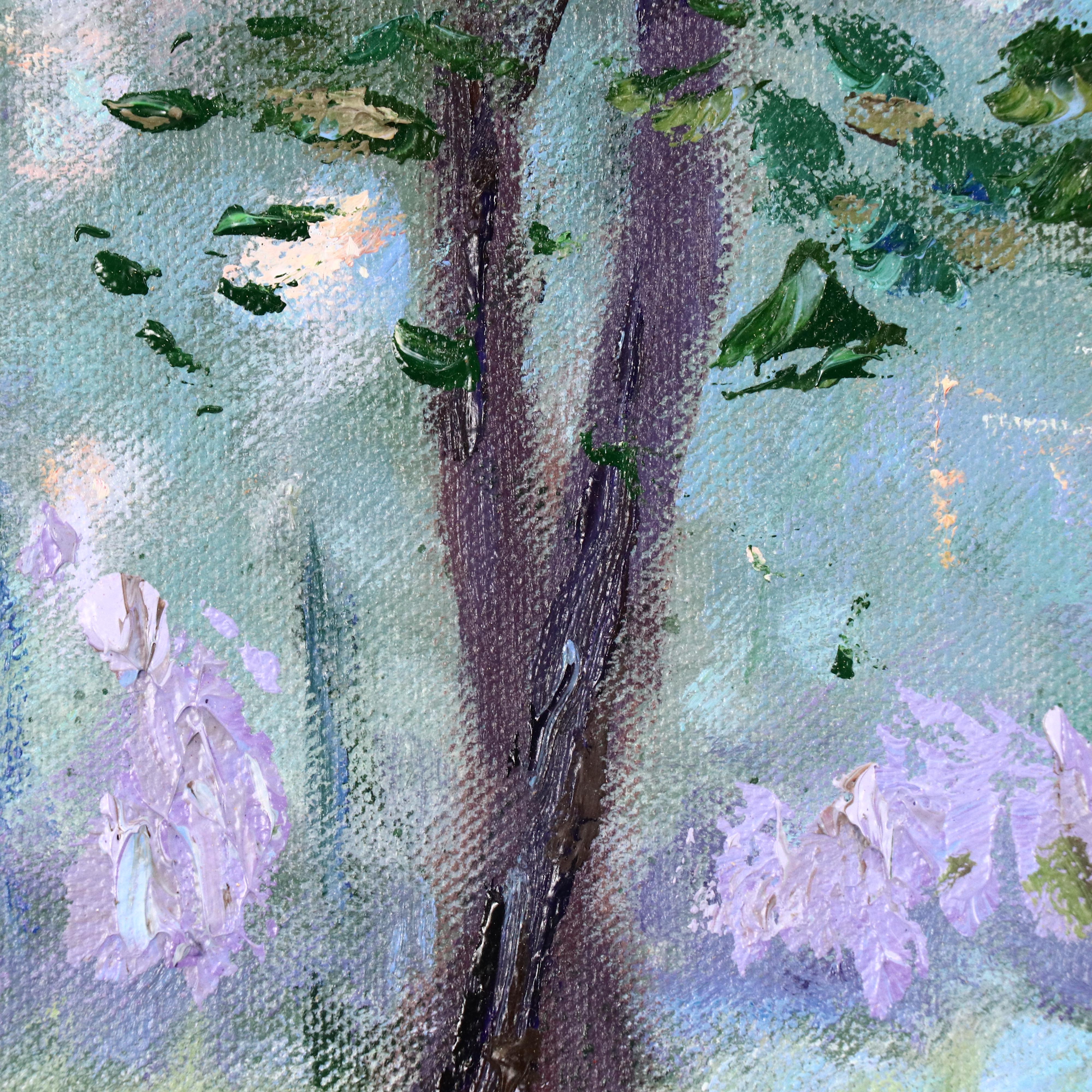 Walt Nowatka Impressionist Style River Landscape Oil Painting, Late 20th Century