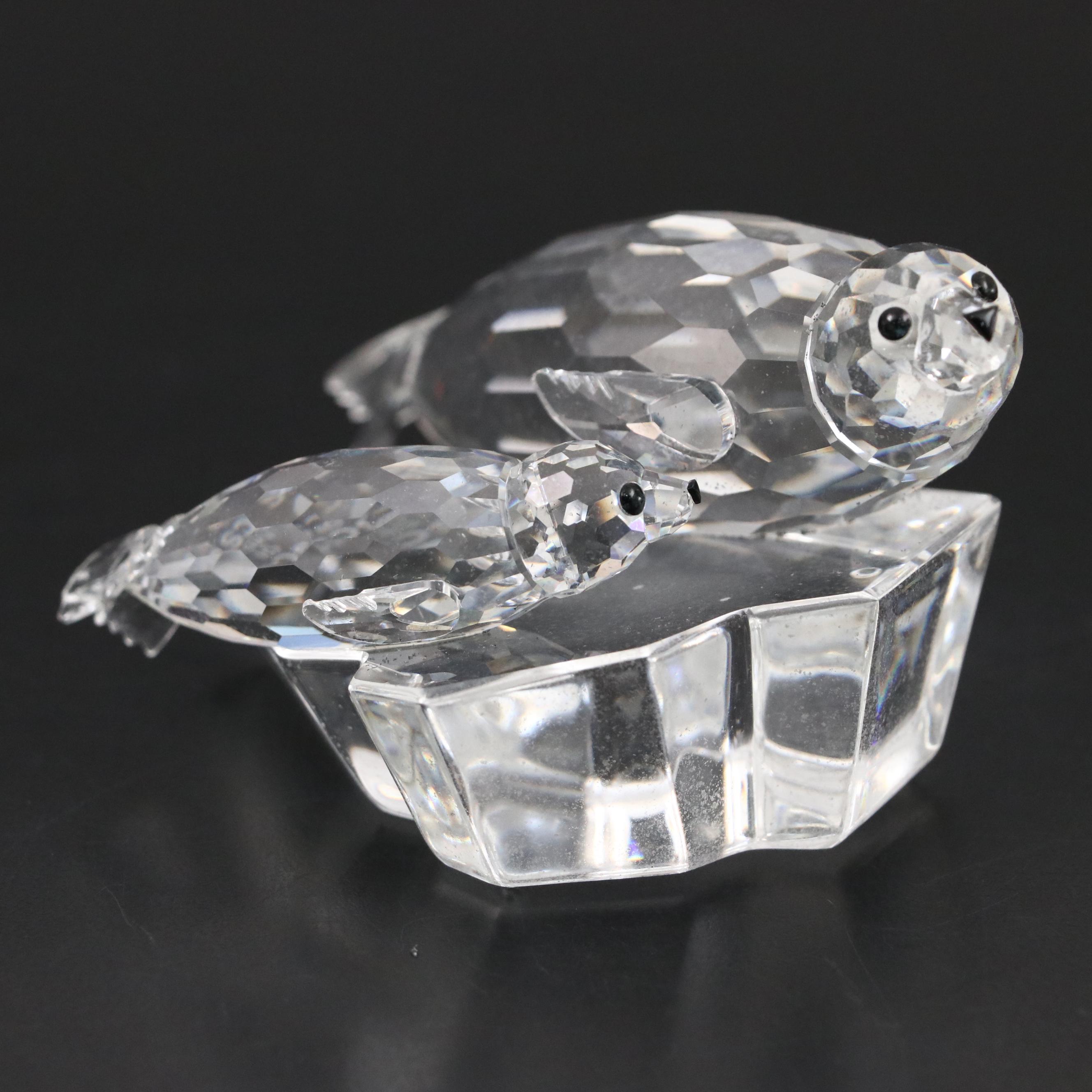 Swarovski Crystal "Save Me - The Seals" and "Care for Me - The Whales"