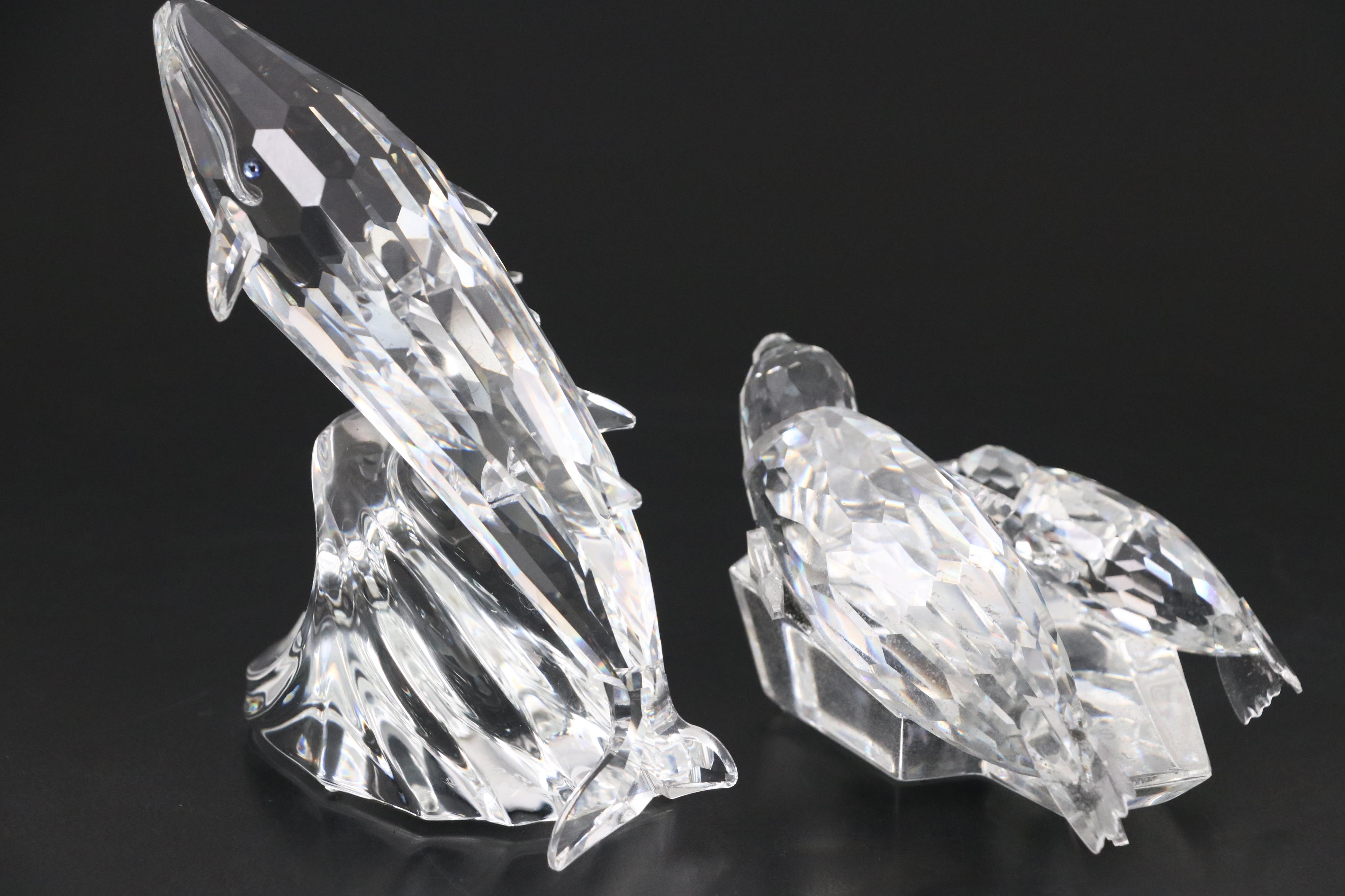 Swarovski Crystal "Save Me - The Seals" and "Care for Me - The Whales"