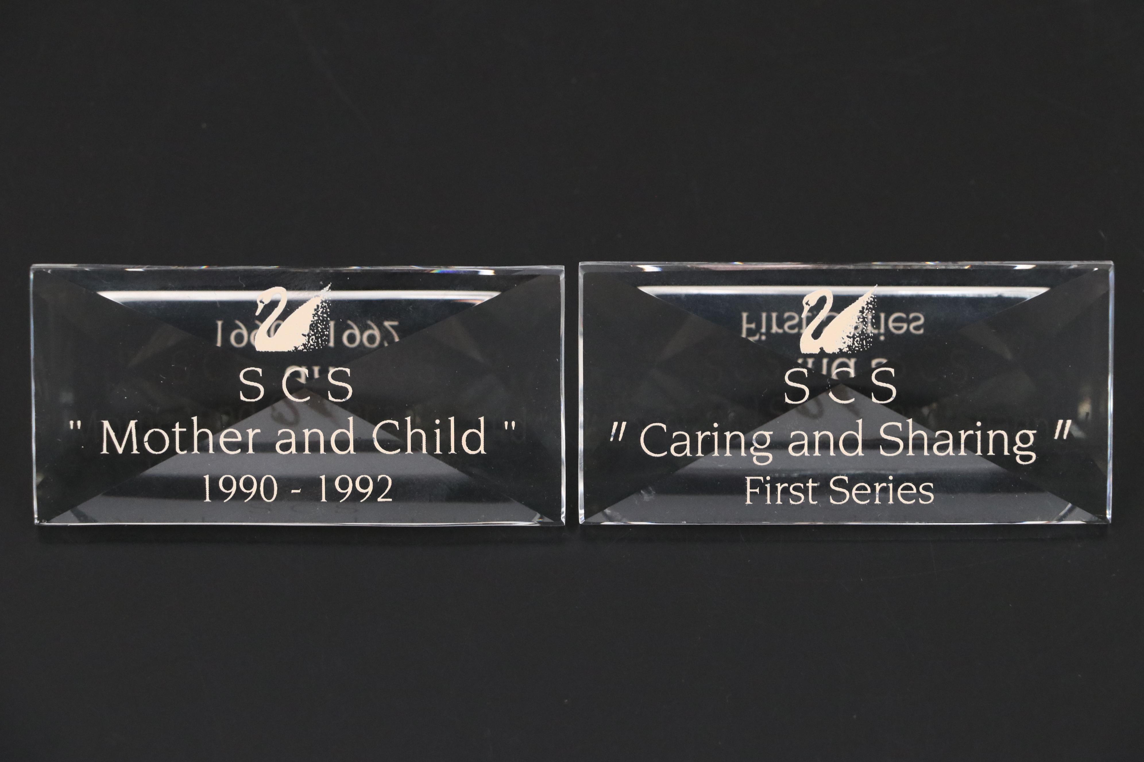 Swarovski Crystal "Save Me - The Seals" and "Care for Me - The Whales"